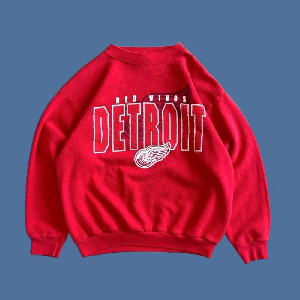 NHL VINTAGE Nike 90s Detroit Red Wings Crewneck Sweatshirt XL USA NHL Size US XL / EU 56 / 4 - 1 Thumbnail