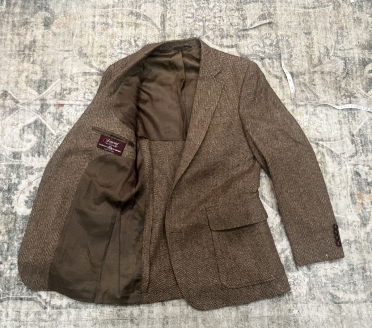 Harris Tweed Vintage 1980s Tweed Blazer, Made in USA Size 40S - 5 Thumbnail