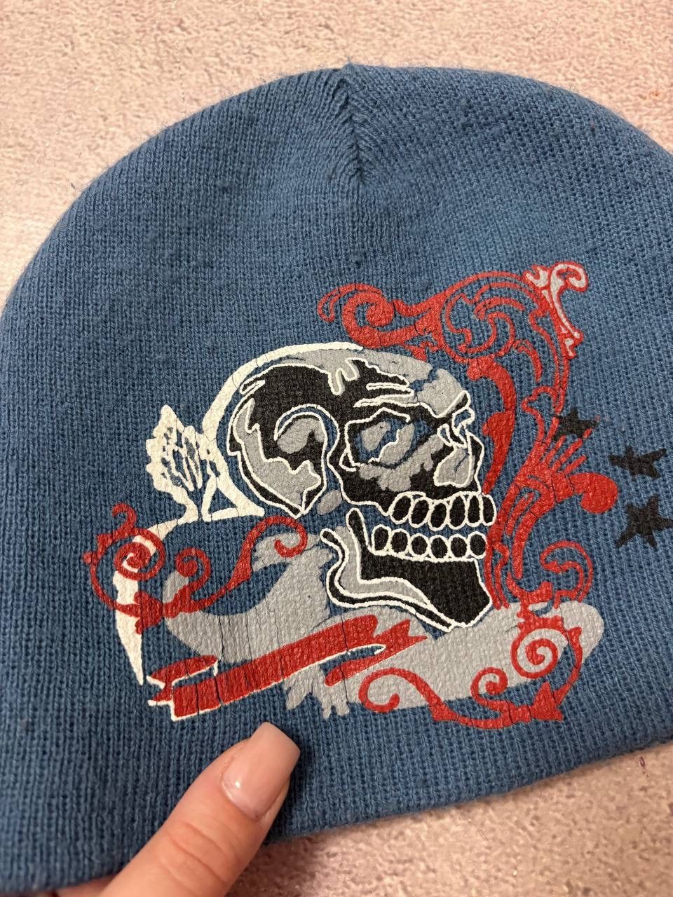 Vintage Ed hardy style japanese distressed hat Size ONE SIZE - 4 Thumbnail