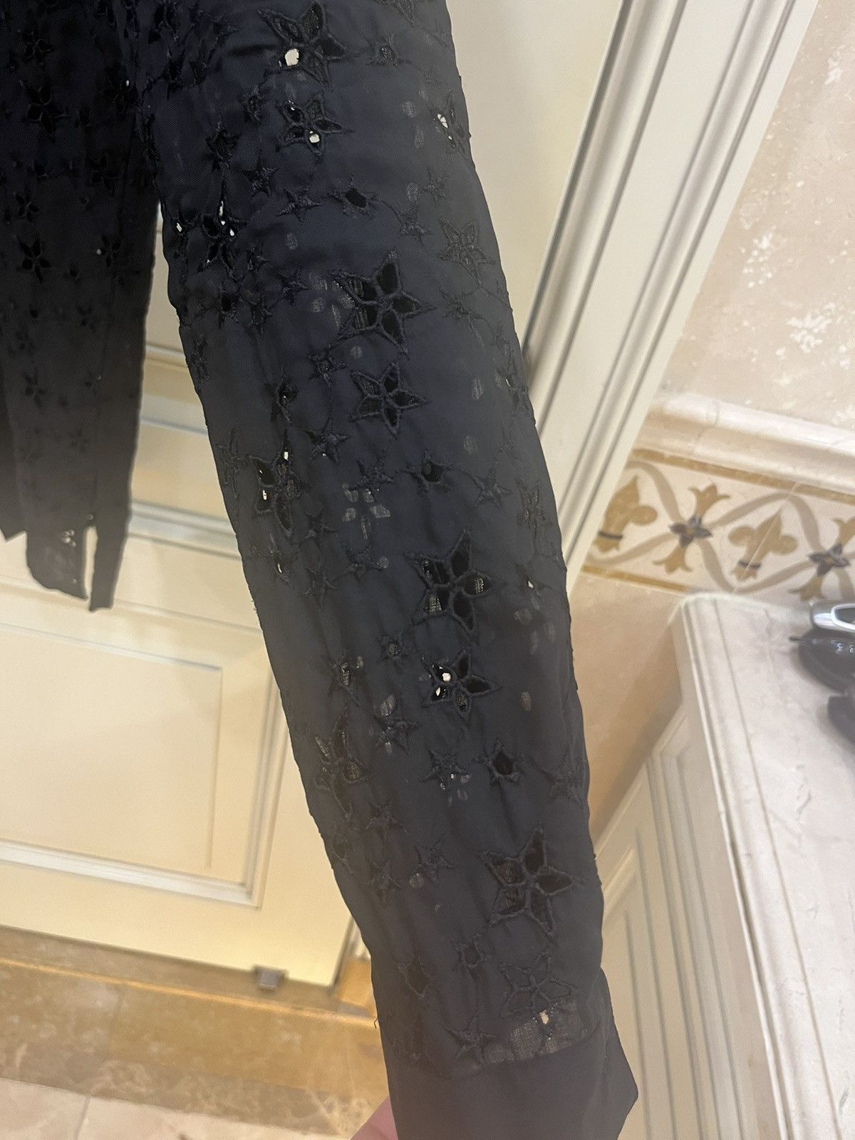 Saint Laurent Paris Star embroidery eyelet shirt collar size38 Size US S / EU 44-46 / 1 - 11 Thumbnail