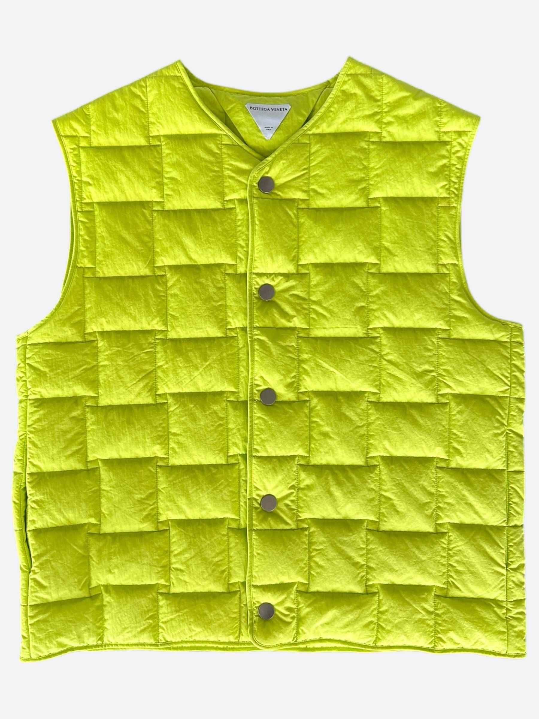 Bottega Veneta Bottega Veneta Yellow Quilted Vest Size US XL / EU 56 / 4 - 1 Thumbnail
