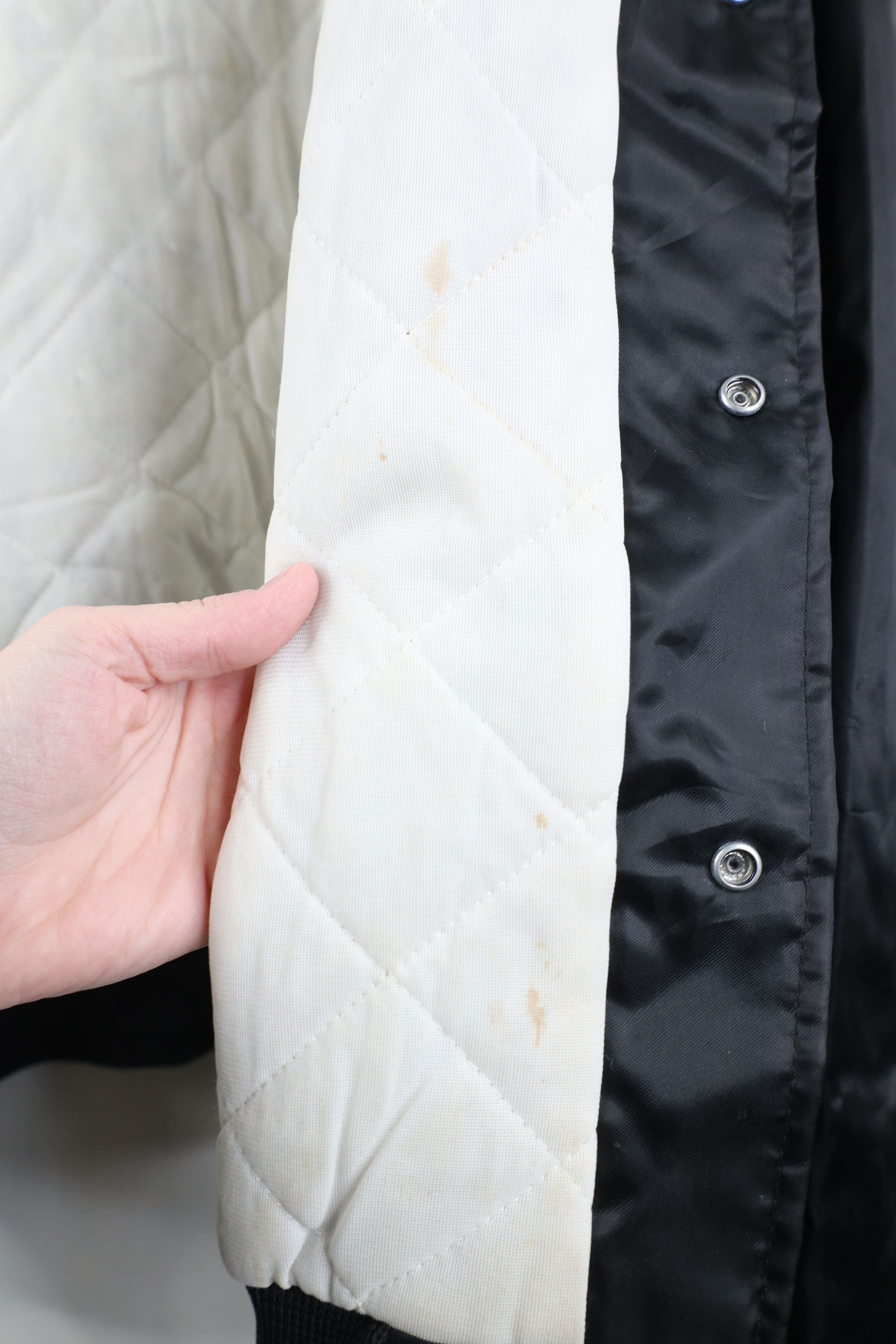 Vintage Vintage 70s Nuclear Power Station Security Satin Jacket USA Size US XL / EU 56 / 4 - 12 Thumbnail