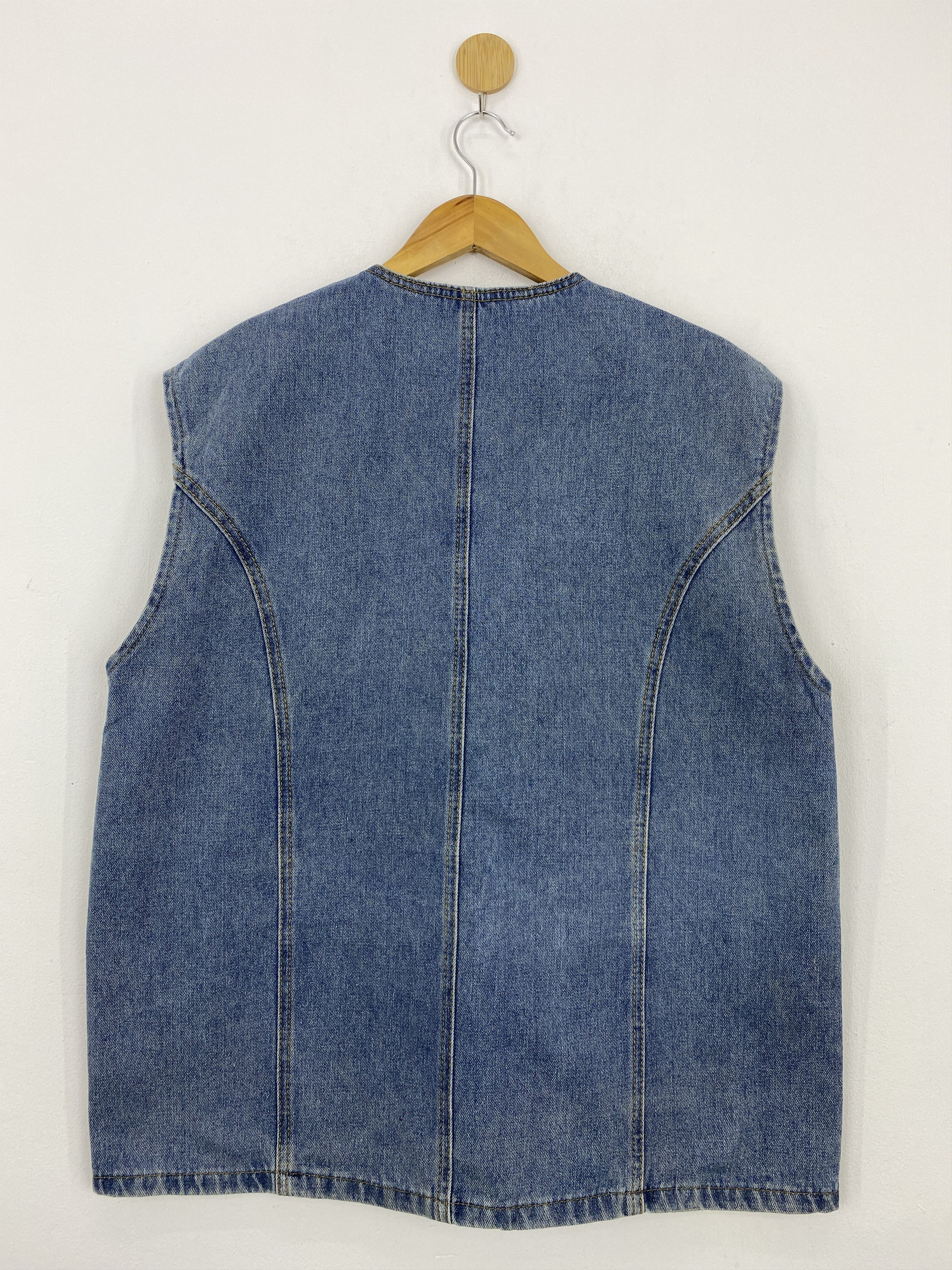 Japanese Brand Vintage Japanese Brand Denim Vest J1843 Size US L / EU 52-54 / 3 - 3 Thumbnail