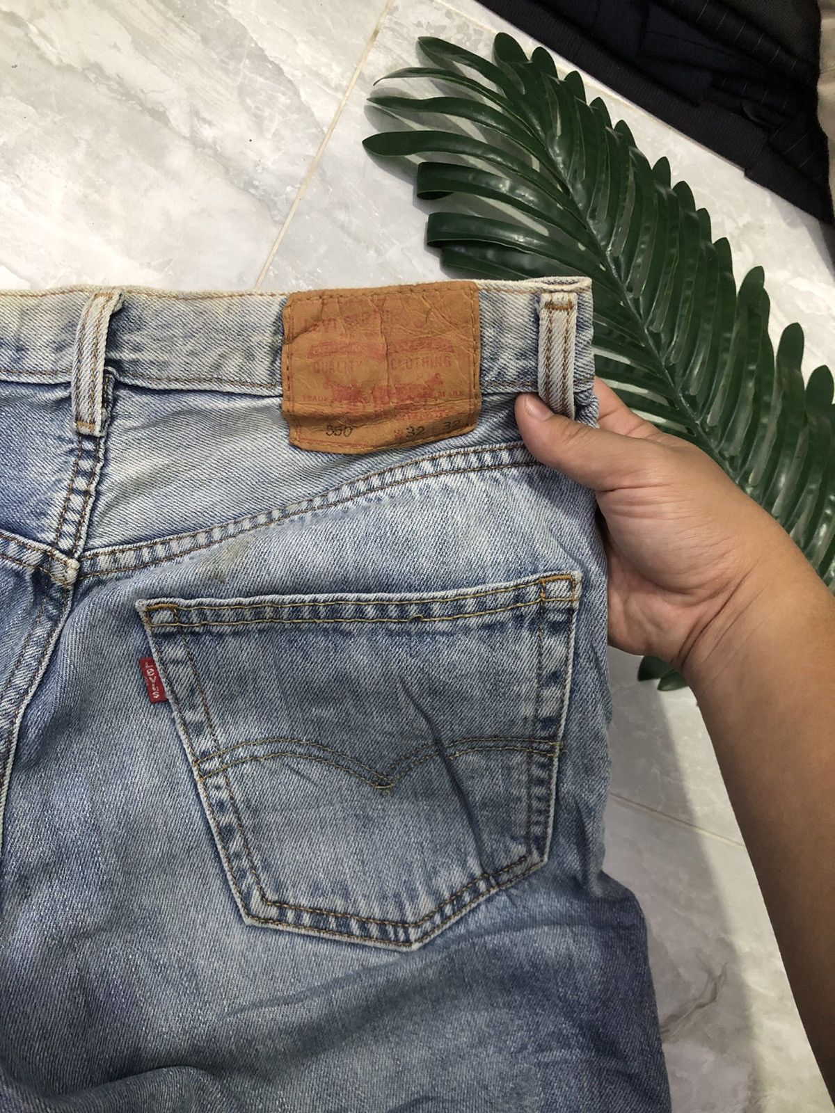 Levi's Vtg. Levi’s 550 Distressed Custom Ripped Jeans - One of One Size US 31 - 14 Thumbnail