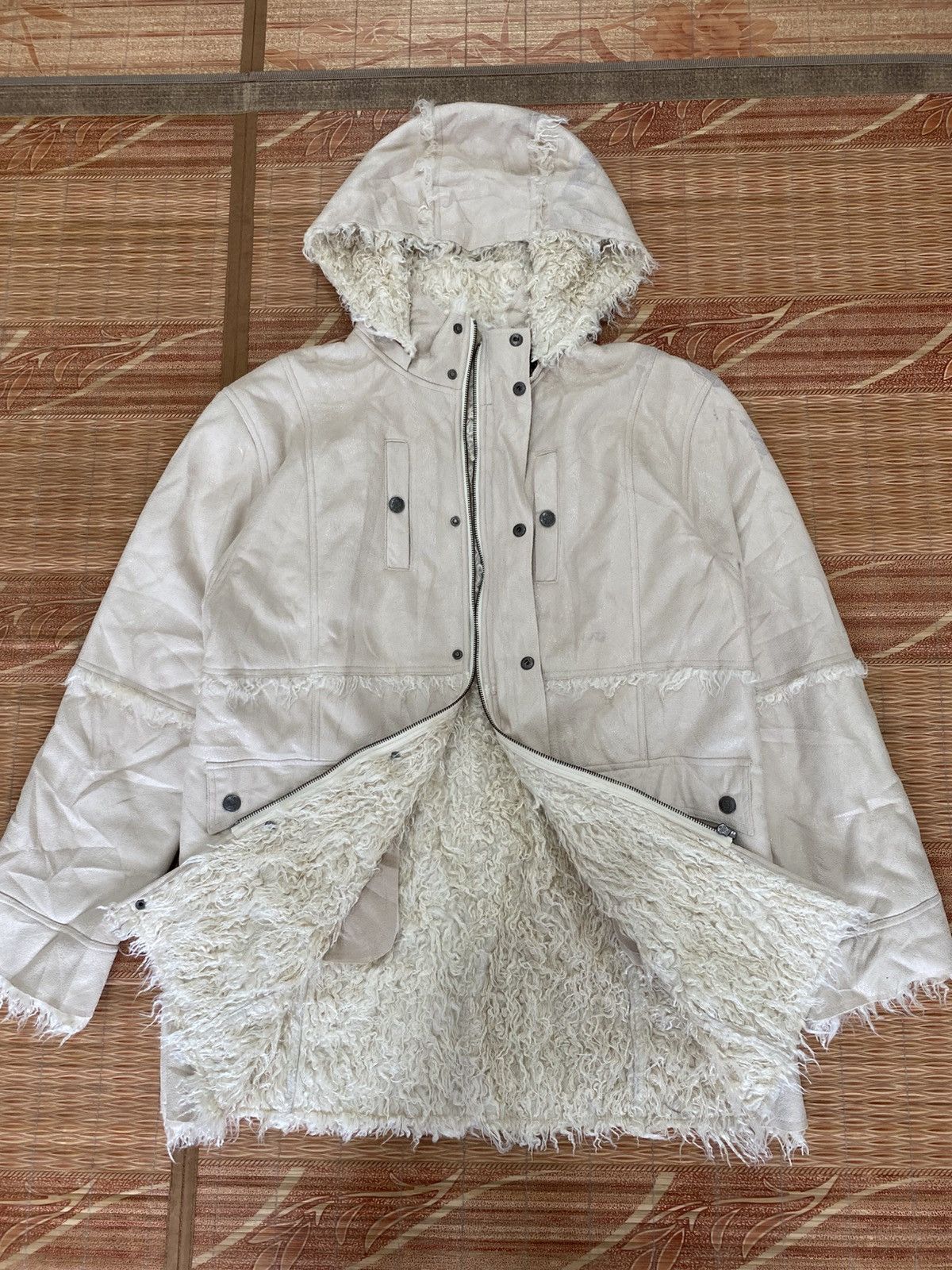 If Six Was Nine 💸BINDINGOFFER💸ATFM Faux Fur Jacket Suede Lgb Kmrii Styled Size US XL / EU 56 / 4 - 6 Thumbnail