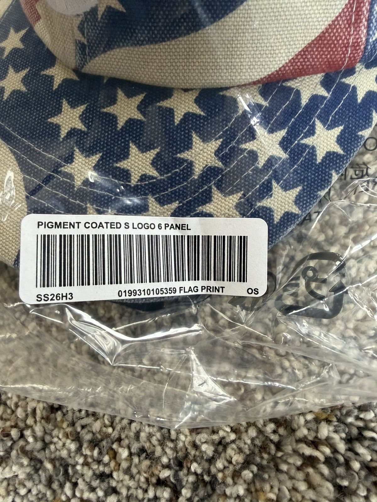 Supreme Pigment Coated S Logo 6-Panel USA SS26 Size ONE SIZE - 3 Thumbnail