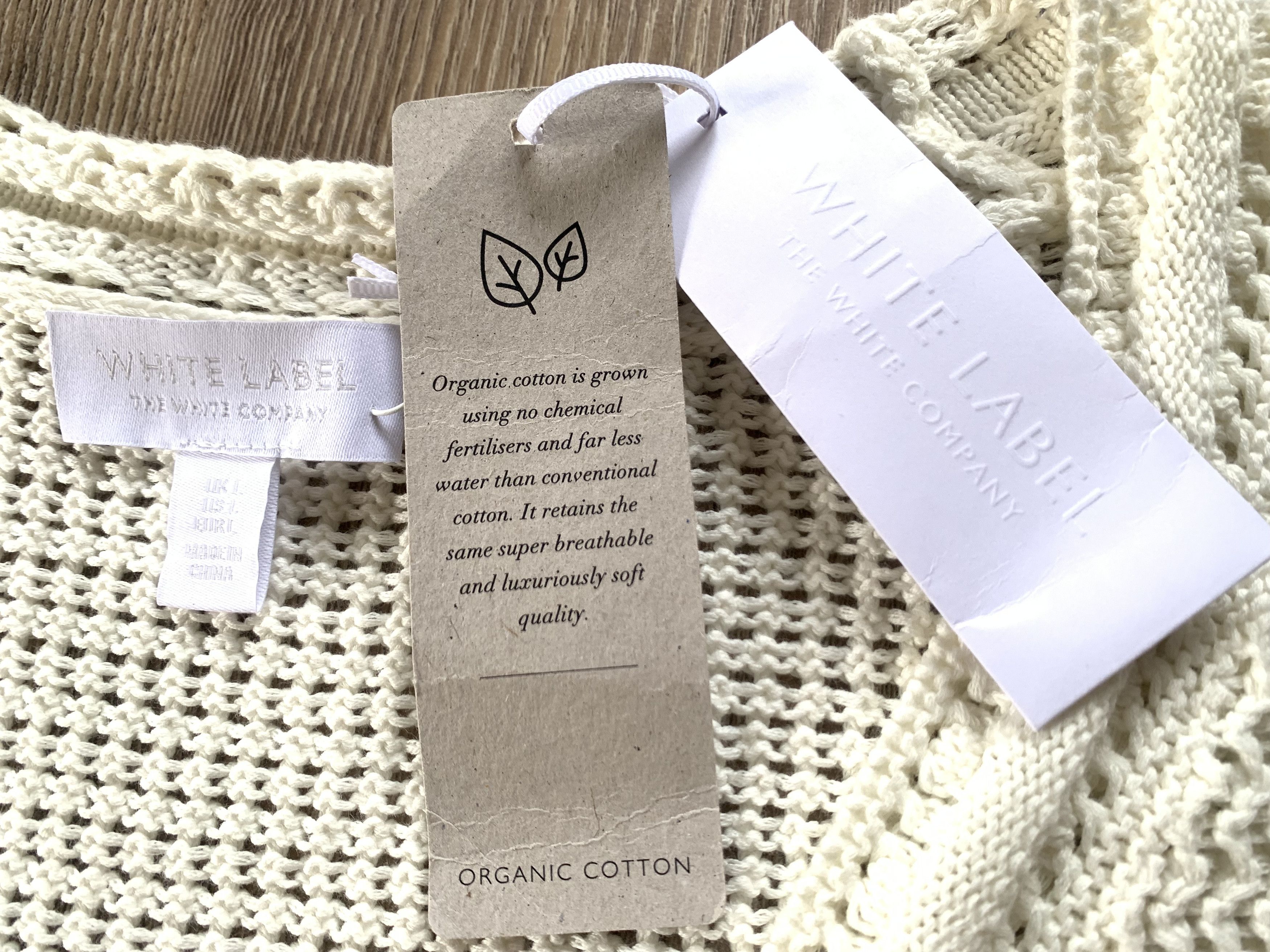 Other White Label The White Company Cotton Crochet Cardigan Size L / US 10 / IT 46 - 8 Thumbnail