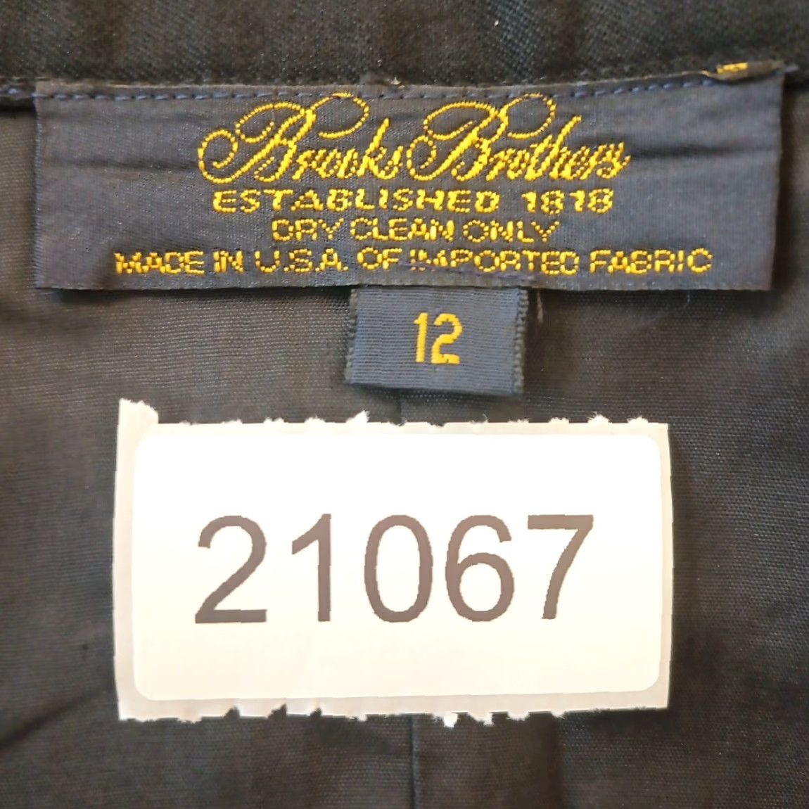 Brooks Brothers Brooks Brothers Skirt Black Wool Size 12 Knee Length Lined Button Front Pencil Women Regular Mid Length Size 34" / US 12 / IT 48 - 7 Thumbnail