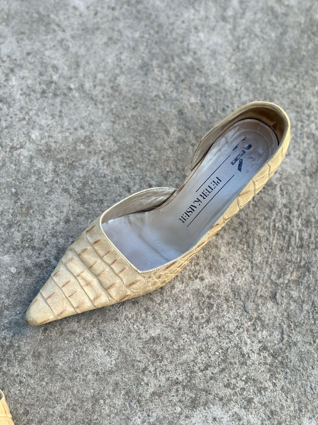 If Six Was Nine × Japanese Brand × Leather Vintage Heels Shoes Crocodile Style Leather Shoes Hype Y2K Size US 5 / IT 35 - 5 Thumbnail