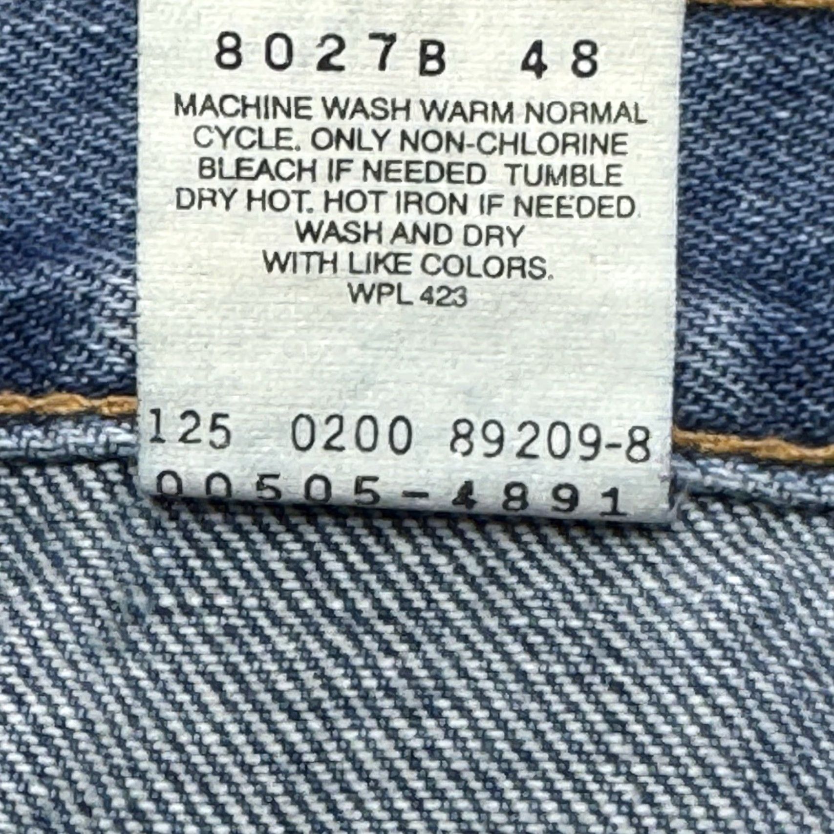 Levi's VINTAGE Levi’s 505 Jeans Mens 36x30 Regular High Rise Straight Blue Medium Wash 90s Logo 5-Pocket Mens Size US 36 / EU 52 - 6 Thumbnail