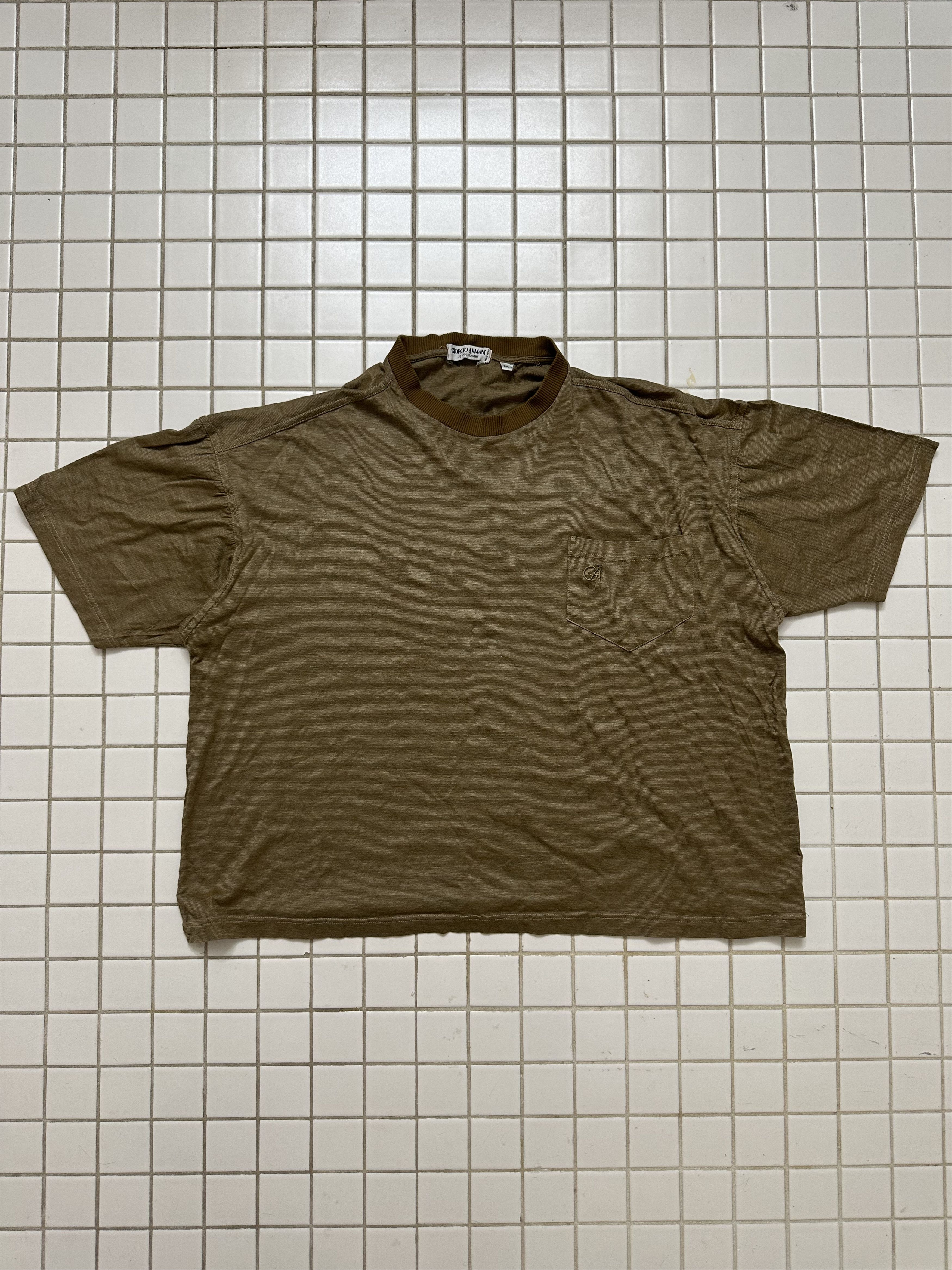 Armani 90s Cropped cotton tee Size US M / EU 48-50 / 2 - 1 Thumbnail