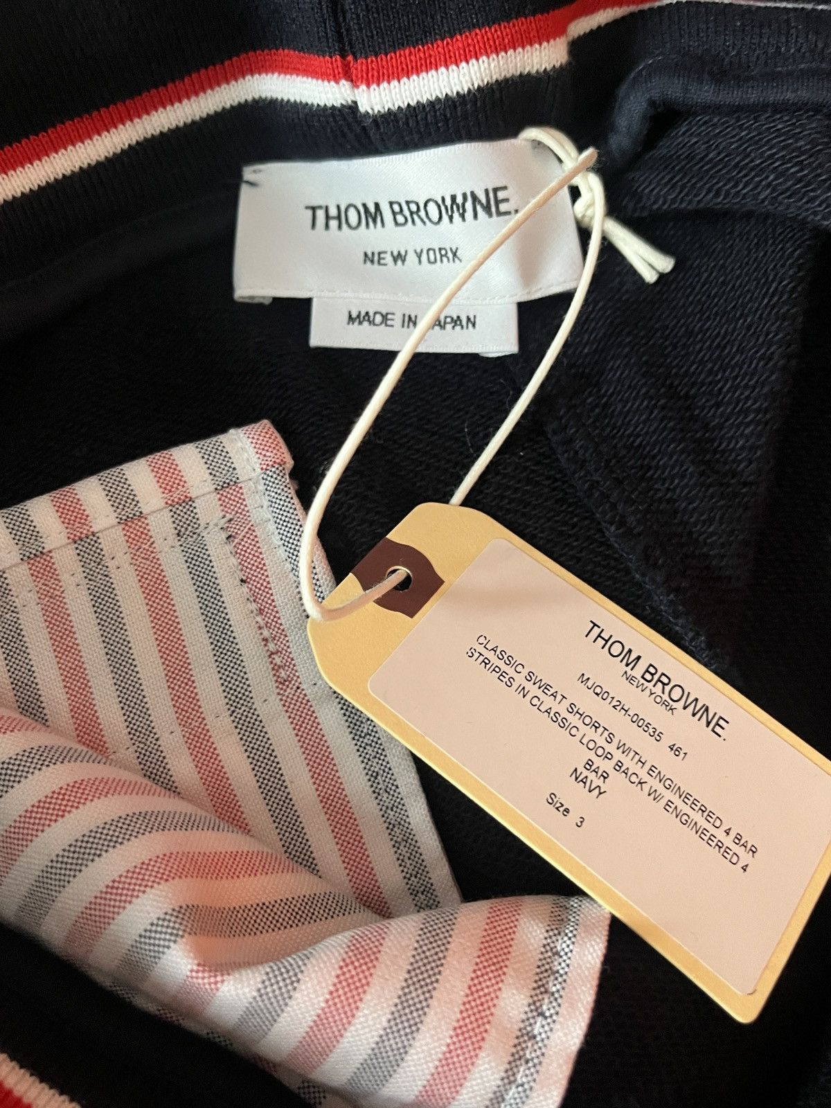 Thom Browne Thom Browne Classic 4 Bar Loop Back Sweat Shorts Sz 3 Size US 36 / EU 52 - 8 Thumbnail