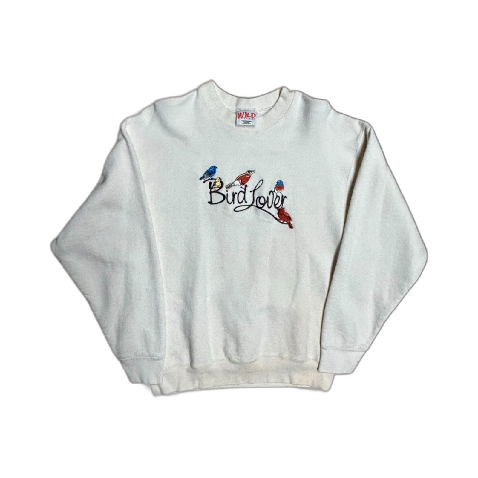 Vintage Vintage Bird Lover Embroidered Sweatshirt Wild Gear Animals Size US L / EU 52-54 / 3 - 1 Thumbnail