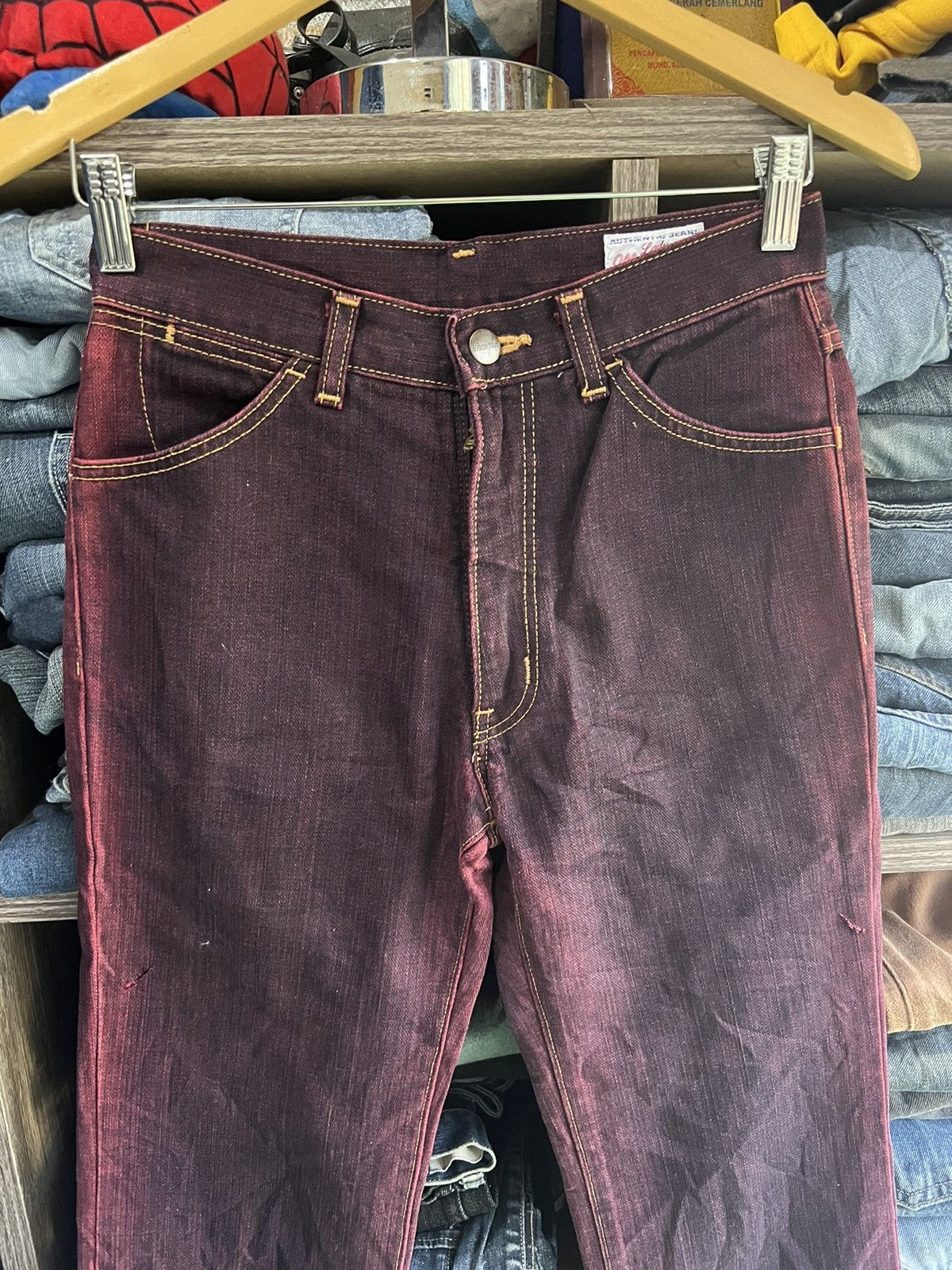 Wrangler 🔥Vintage Wrangler Western Style Two Tone Denim Size 27" / US 4 / IT 40 - 3 Thumbnail