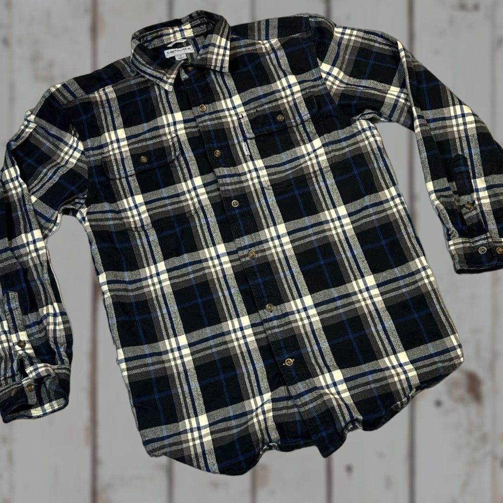 Carhartt Carhartt Button-Up Plaid Flannel 2 Pocket Workwear Men's 2XL Multicolor Grip Button-Down Casual Shirt Size US XXL / EU 58 / 5 - 1 Thumbnail