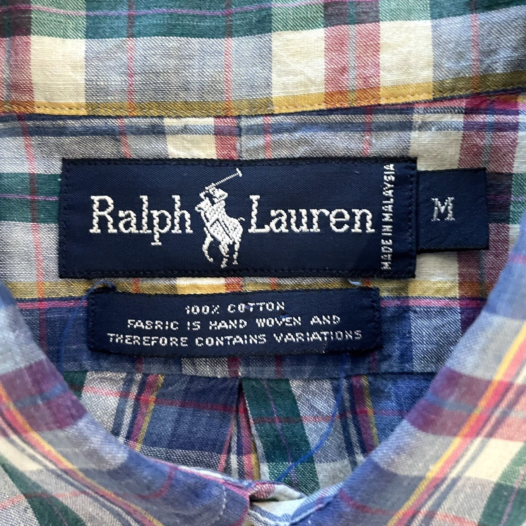 Ralph Lauren Ralph Lauren Plaid Button-Down Shirt Mens Size M Multicolor 100% Cotton Button-Up Short Sleeve Size US M / EU 48-50 / 2 - 4 Thumbnail