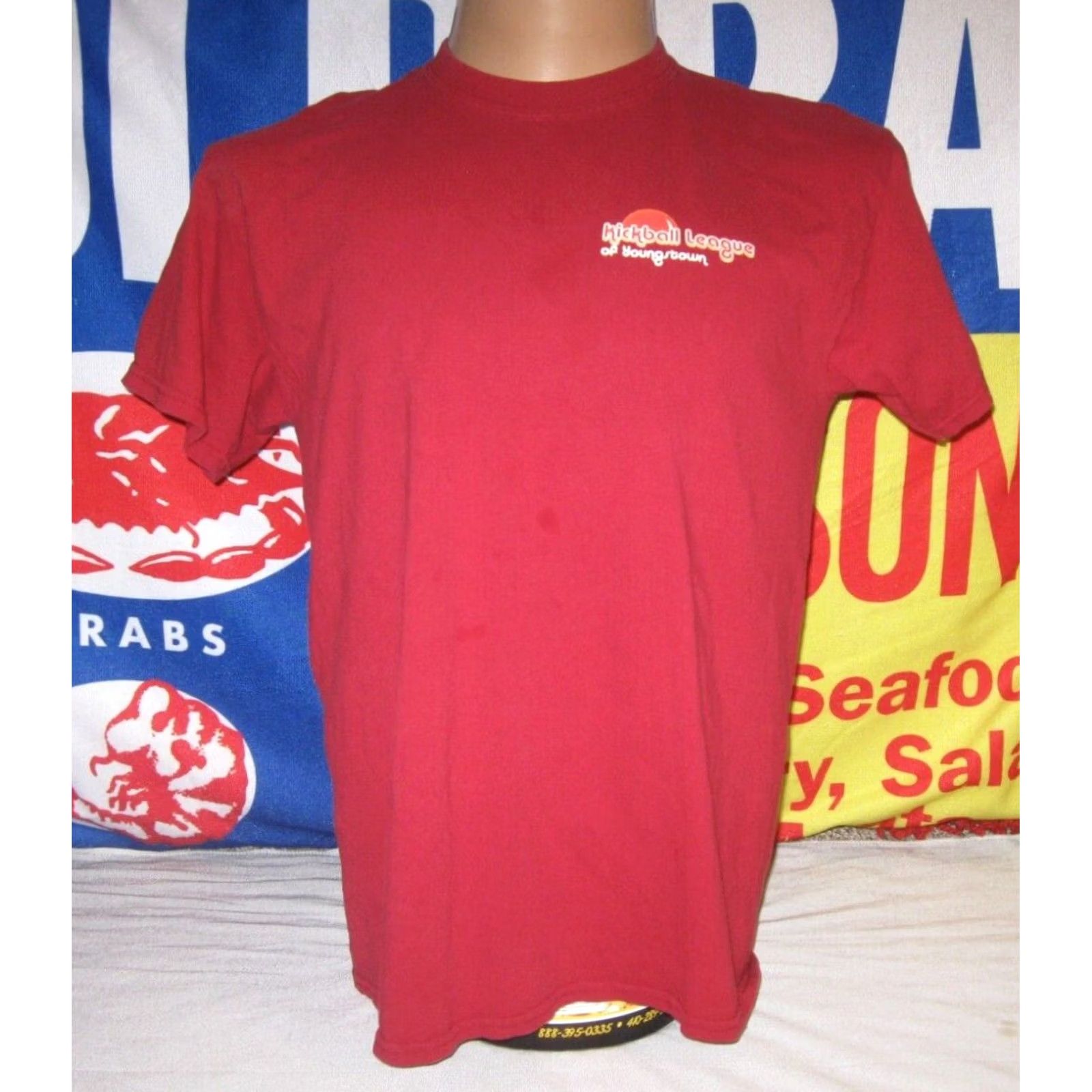 Gildan KICKBALL LEAGUE of Youngstown Ohio Shirt Mens Large ABSOLUT TRULY OH YTOWN Size US L / EU 52-54 / 3 - 3 Thumbnail
