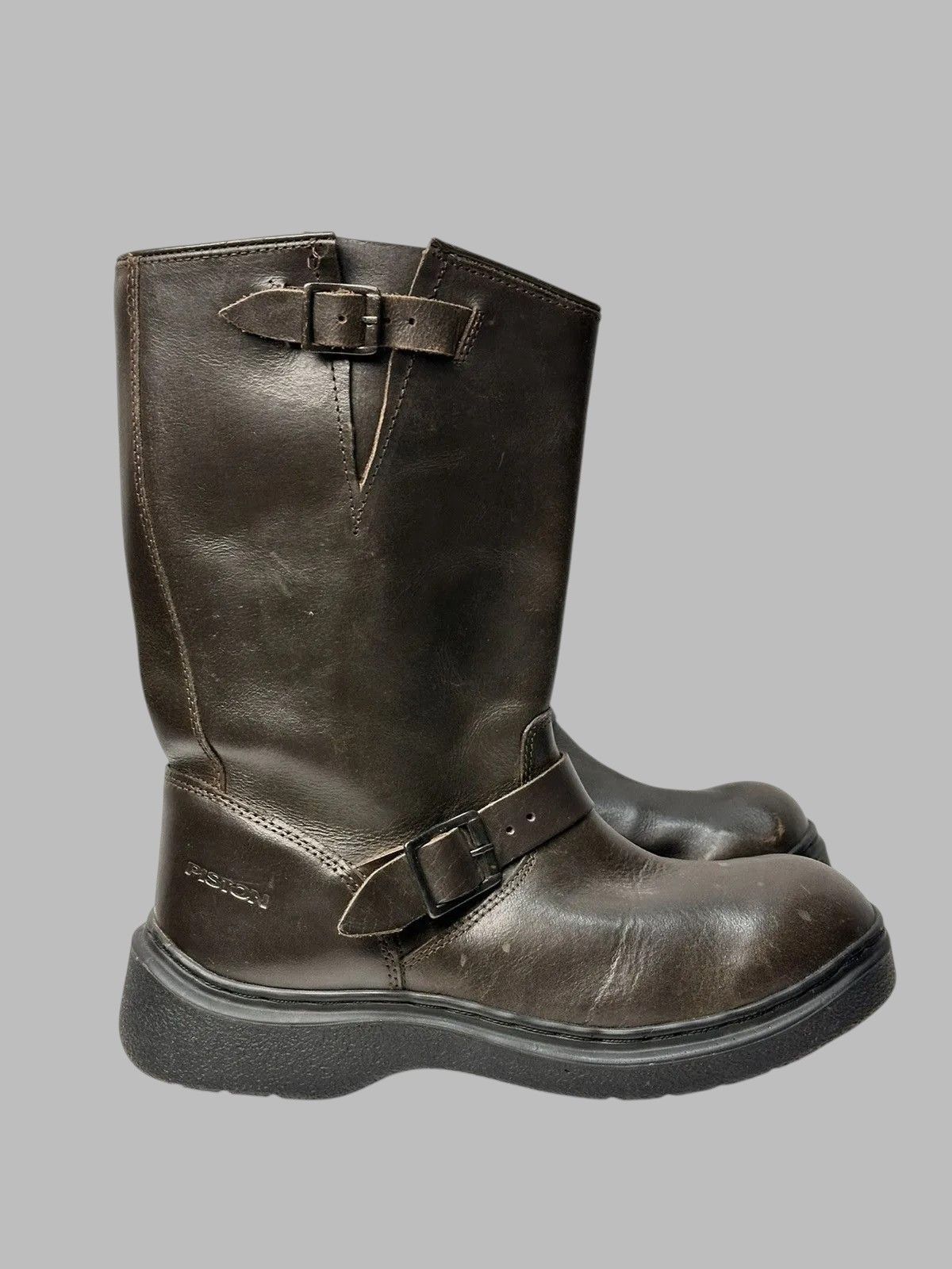 Other Western AS98 Vintage High Leather Boots Balenciaga Inspired Size US 11 / EU 44 - 3 Thumbnail