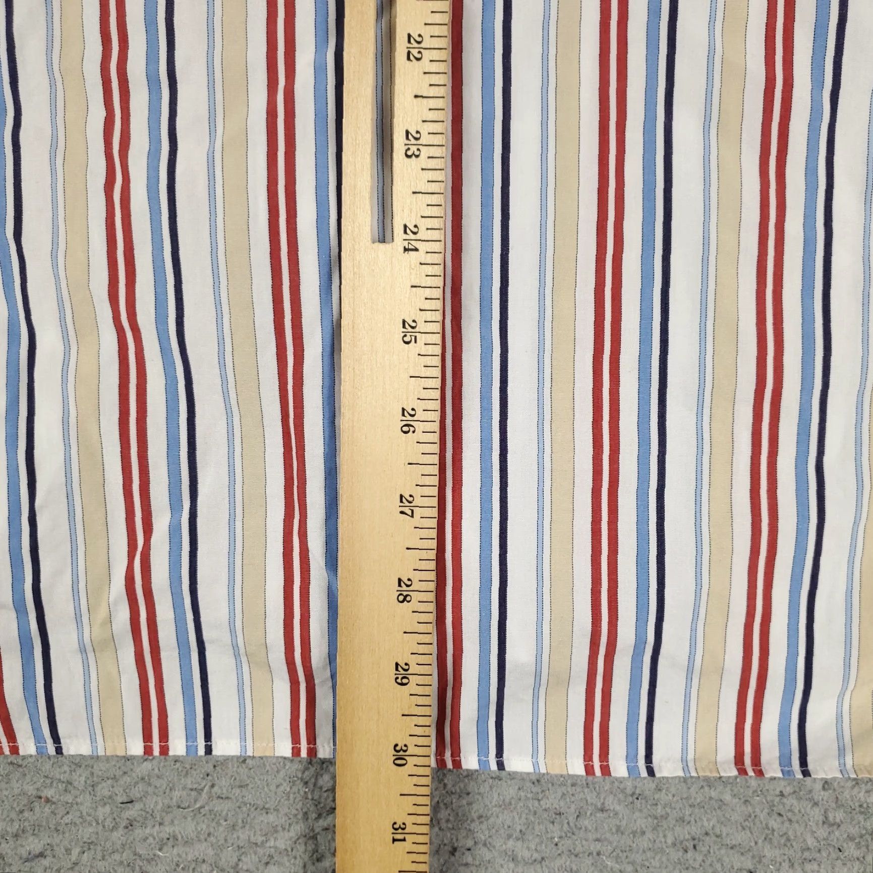 Paul & Shark Paul & Shark Button-Up Shirt Mens Large Red Blue Striped Long Sleeve Classic Modern Size US L / EU 52-54 / 3 - 4 Thumbnail