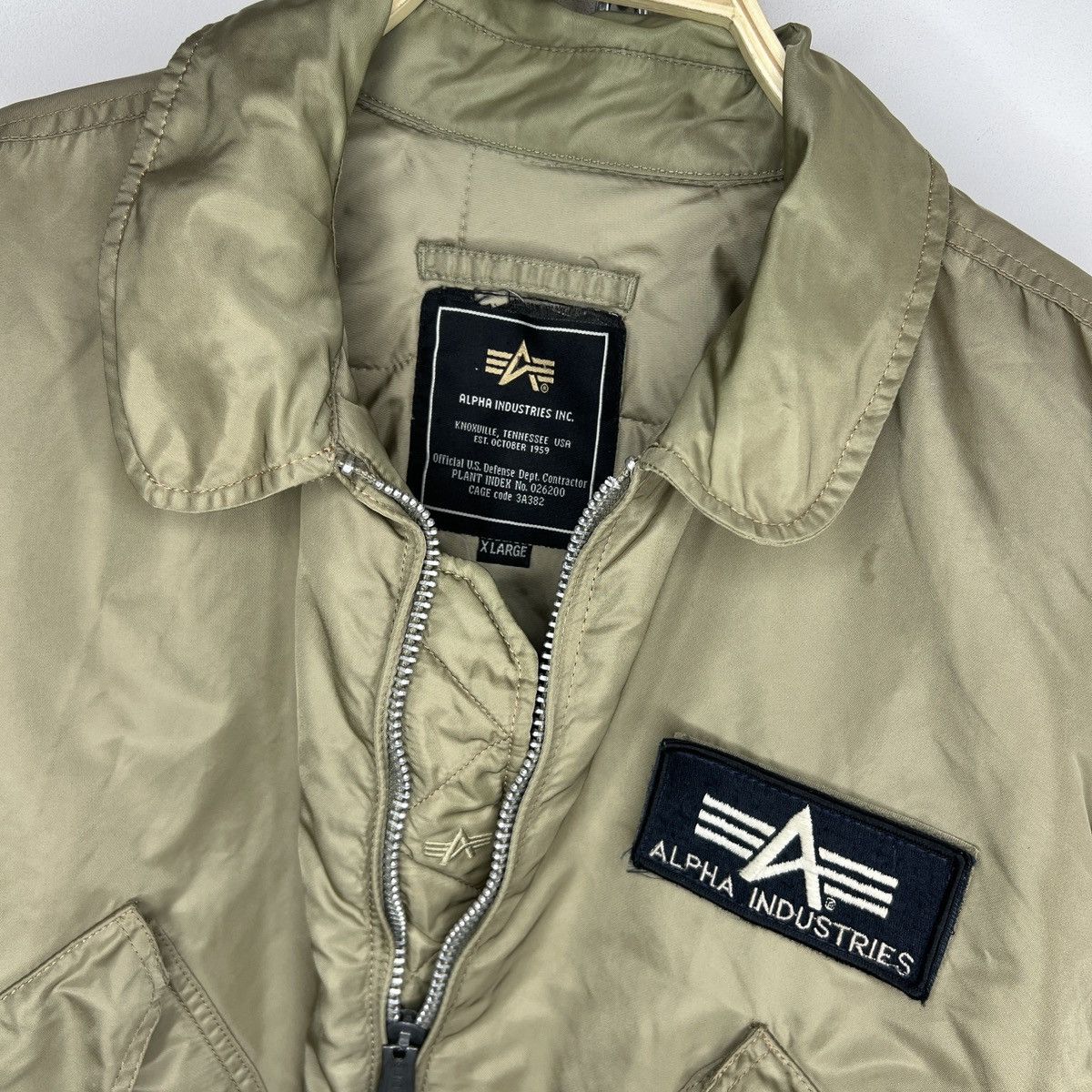 Alpha Industries Alpha Industries CWU 45 Rare Bomber Jacket Vintage Khaki Size US XL / EU 56 / 4 - 6 Thumbnail