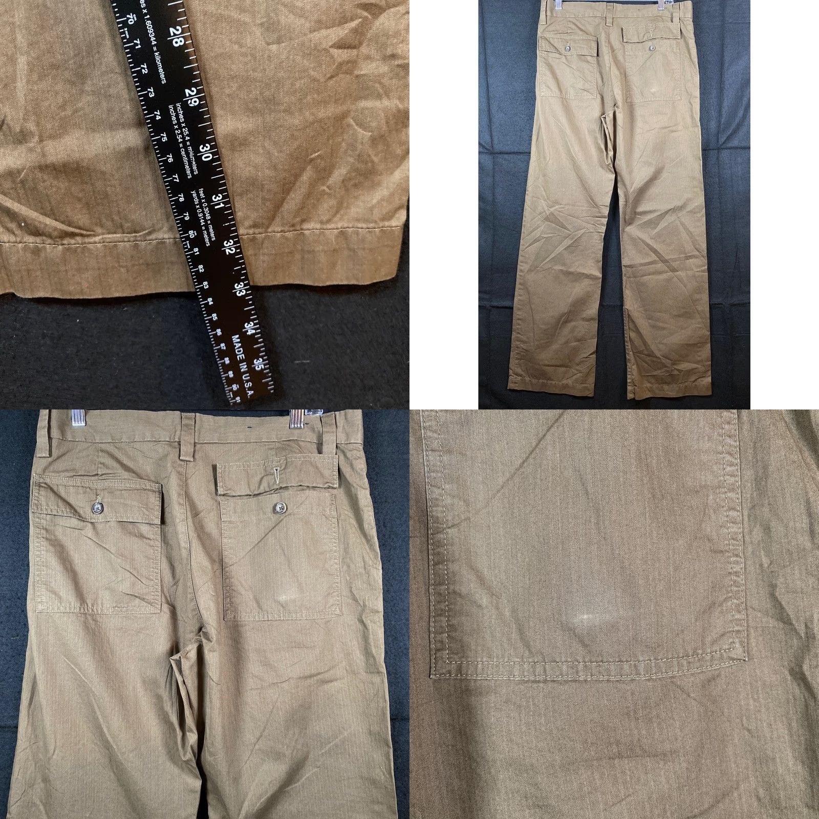 Banana Republic Banana Republic Mens Pants Brown Chino 100% Cotton Straight 33x34 (34x33) Pants Mens Regular 34 Inseam Straight Pocket Brown Chino Size US 33 - 8 Thumbnail
