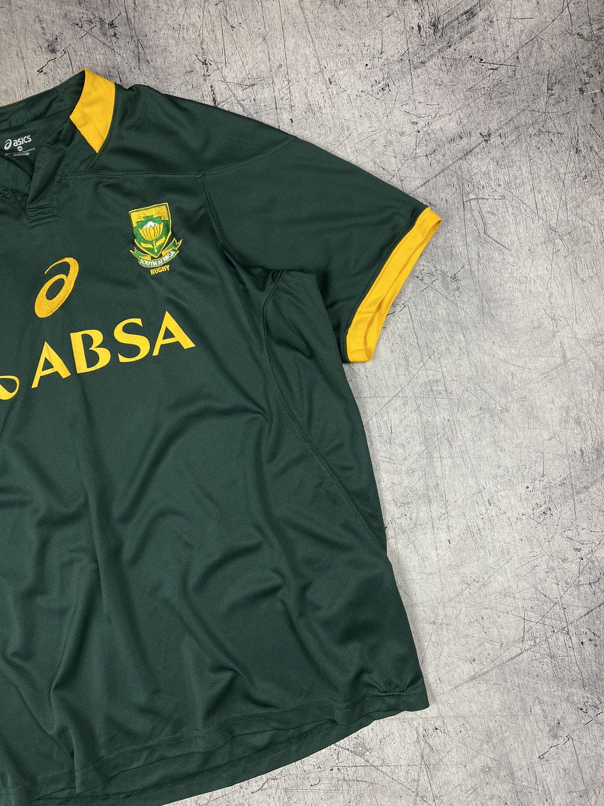 Asics × Vintage Vintage Asics South Africa Rugby Jersey Size US XXL / EU 58 / 5 - 4 Thumbnail