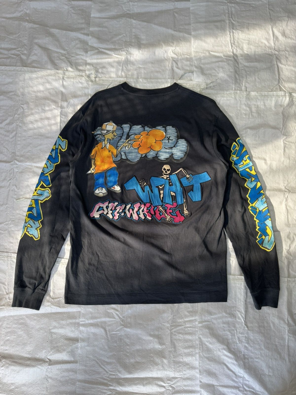 Off-White Off-White Graffiti Pupp Skate Long Sleeve Size US M / EU 48-50 / 2 - 4 Thumbnail