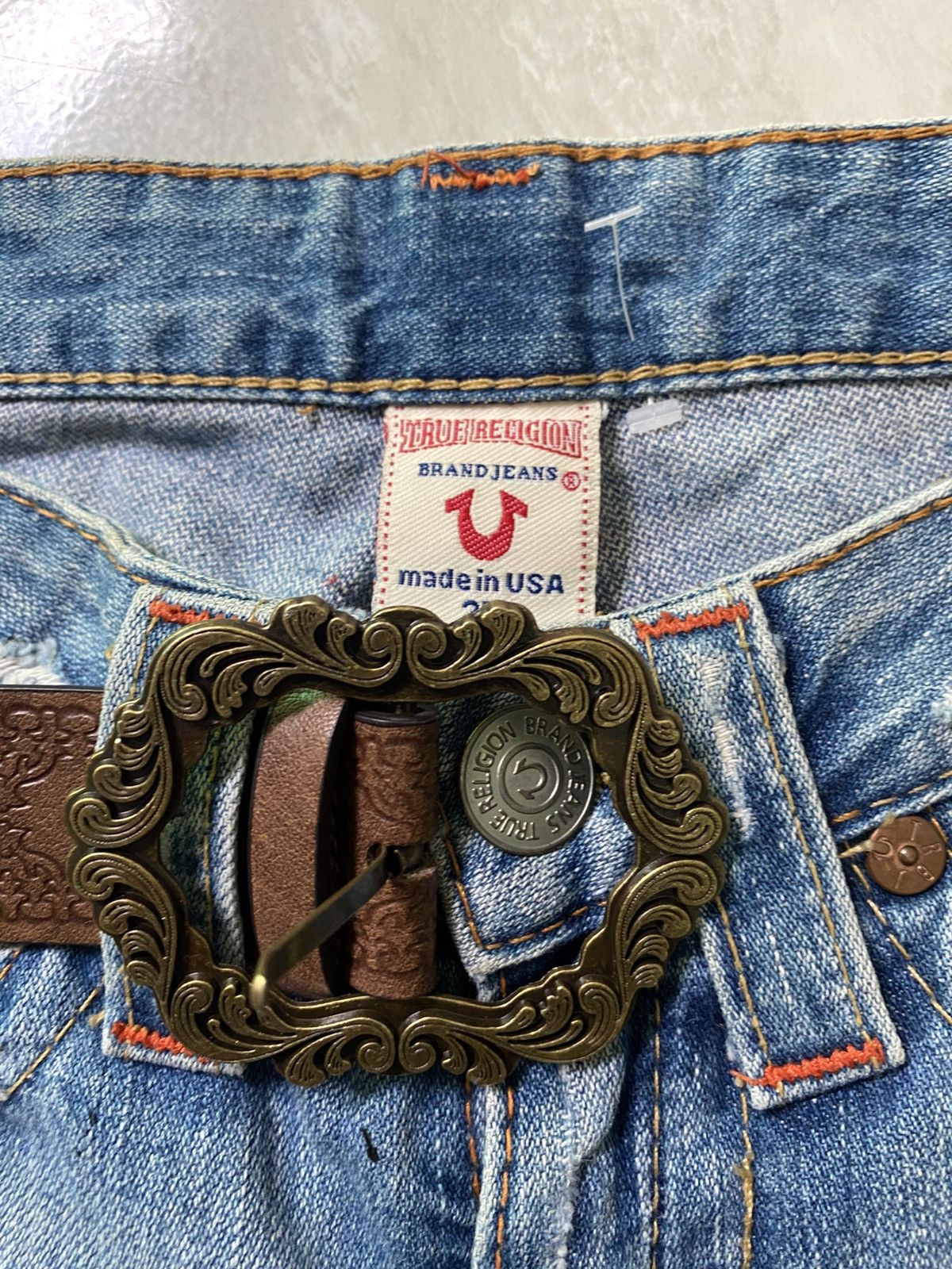 True Religion SICK💸True Religion Joey Cut Flare Jeans Size US 27 - 8 Thumbnail