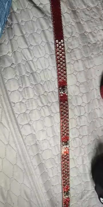 Leather Rhinestone Skull Rivet Belt Size ONE SIZE - 5 Thumbnail