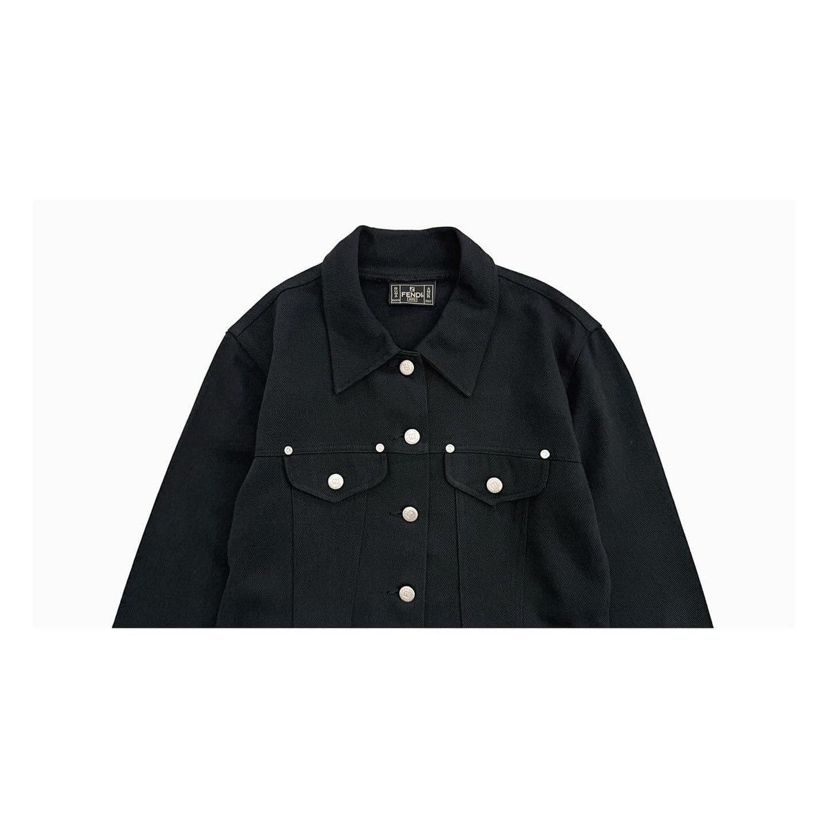 Fendi Fendi Denim Black Jacket Size M / US 6-8 / IT 42-44 - 3 Thumbnail
