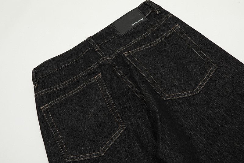 Jean American-style washed retro black straight leg jeans for men Size US 32 / EU 48 - 5 Thumbnail