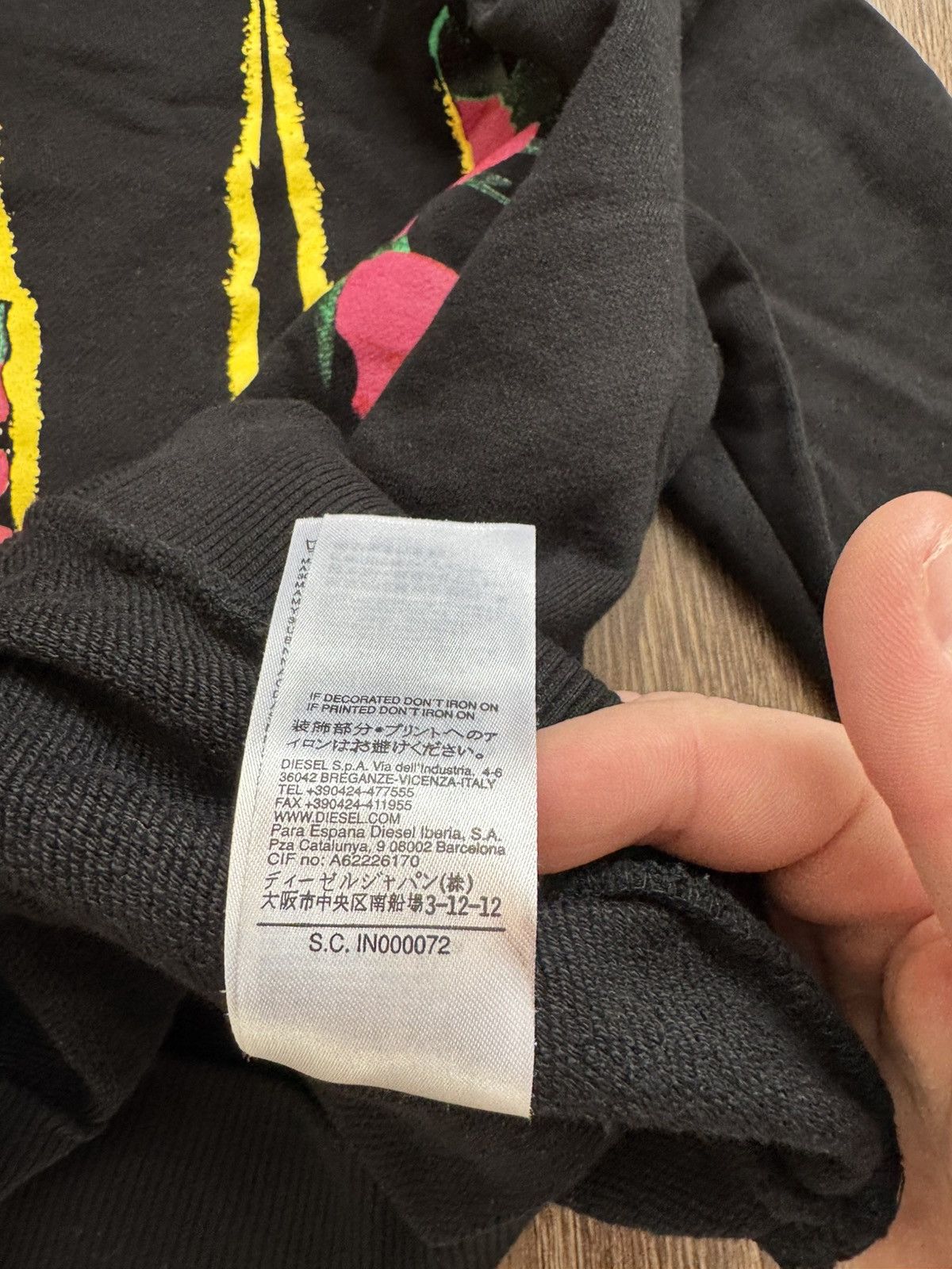 Diesel Diesel women’s XS black big logo regular fit sweatshirt Size XS / US 0-2 / IT 36-38 - 8 Thumbnail