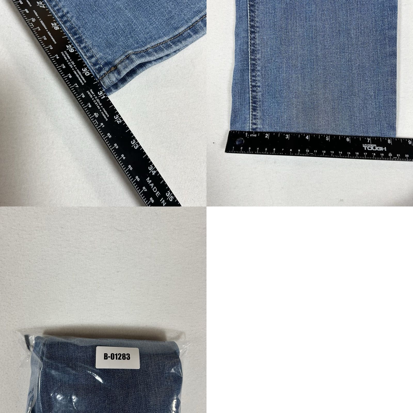 Lee Lee Regular Fit Jeans Womens 16M 5-Pocket Denim Blue Straight Mid Rise 31in Inseam Size 38" / US 16 / IT 52 - 9 Thumbnail