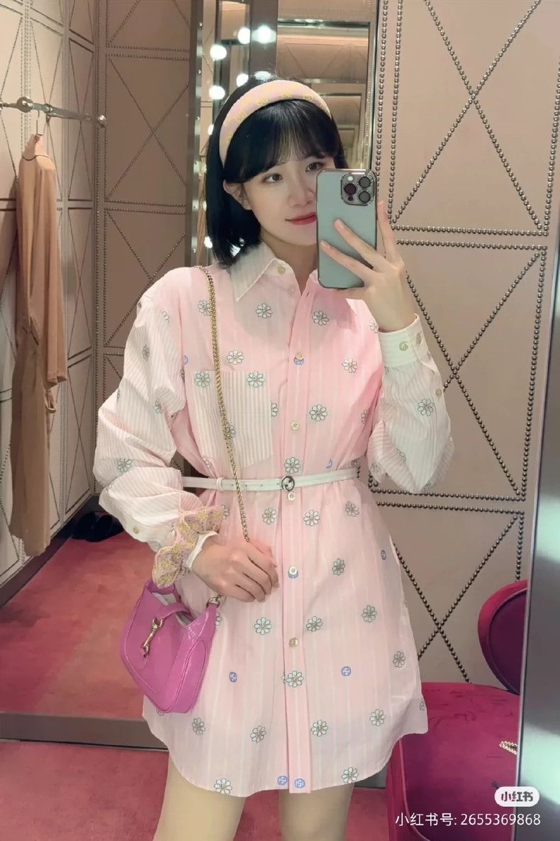 Gucci Gucci Size 36 Shirt 24 new flower logo pink shirt 2501-Next Size US XXS / EU 40 - 2 Thumbnail