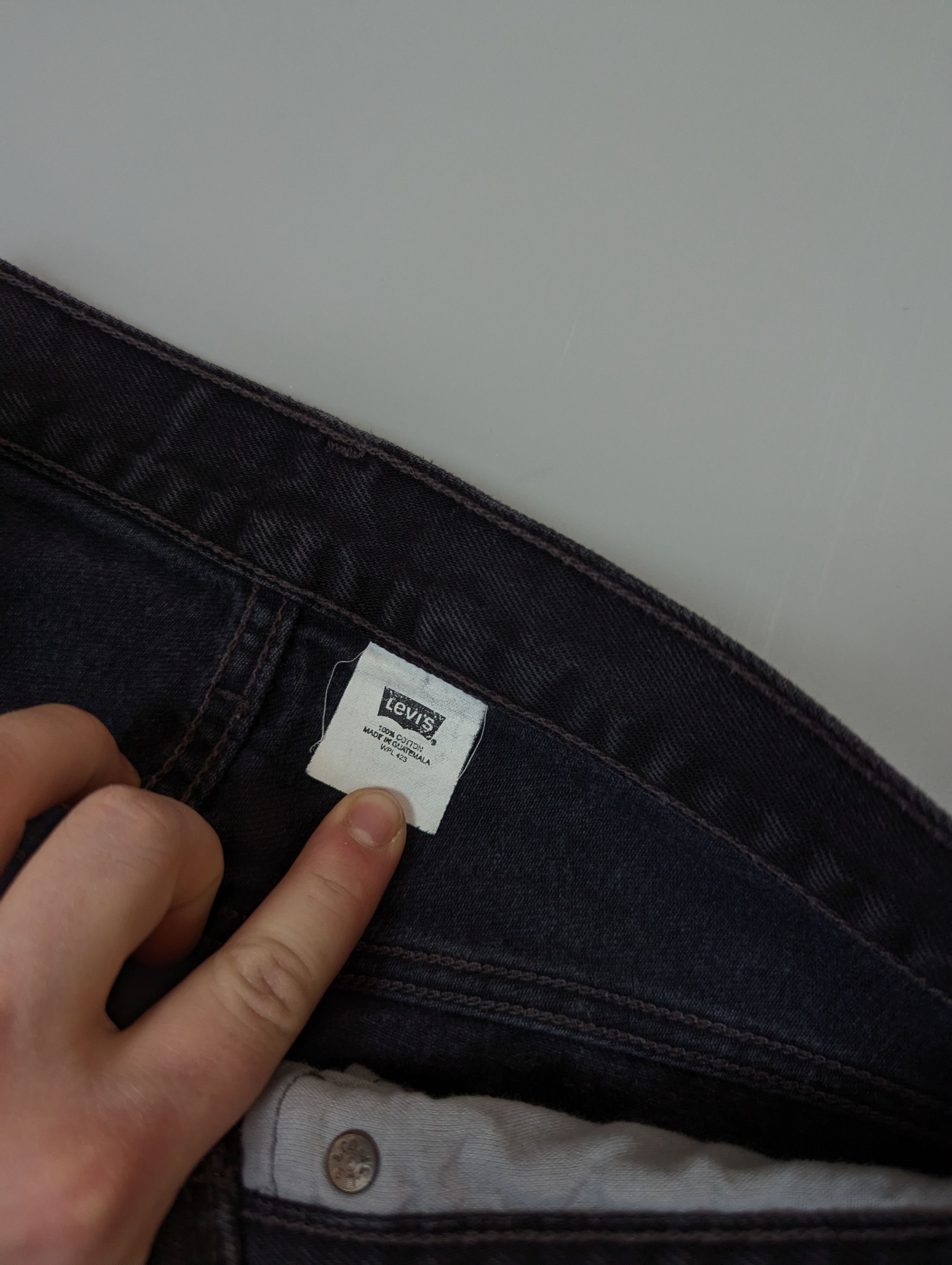 Levi's Vintage Levi's 501 Black Distressed Jeans W31 L34 Faded Size US 31 - 10 Thumbnail