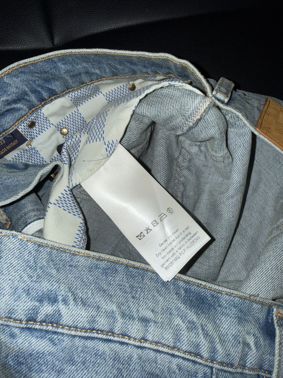Louis Vuitton Carpenter pocket logo jeans Size US 33 - 11 Thumbnail