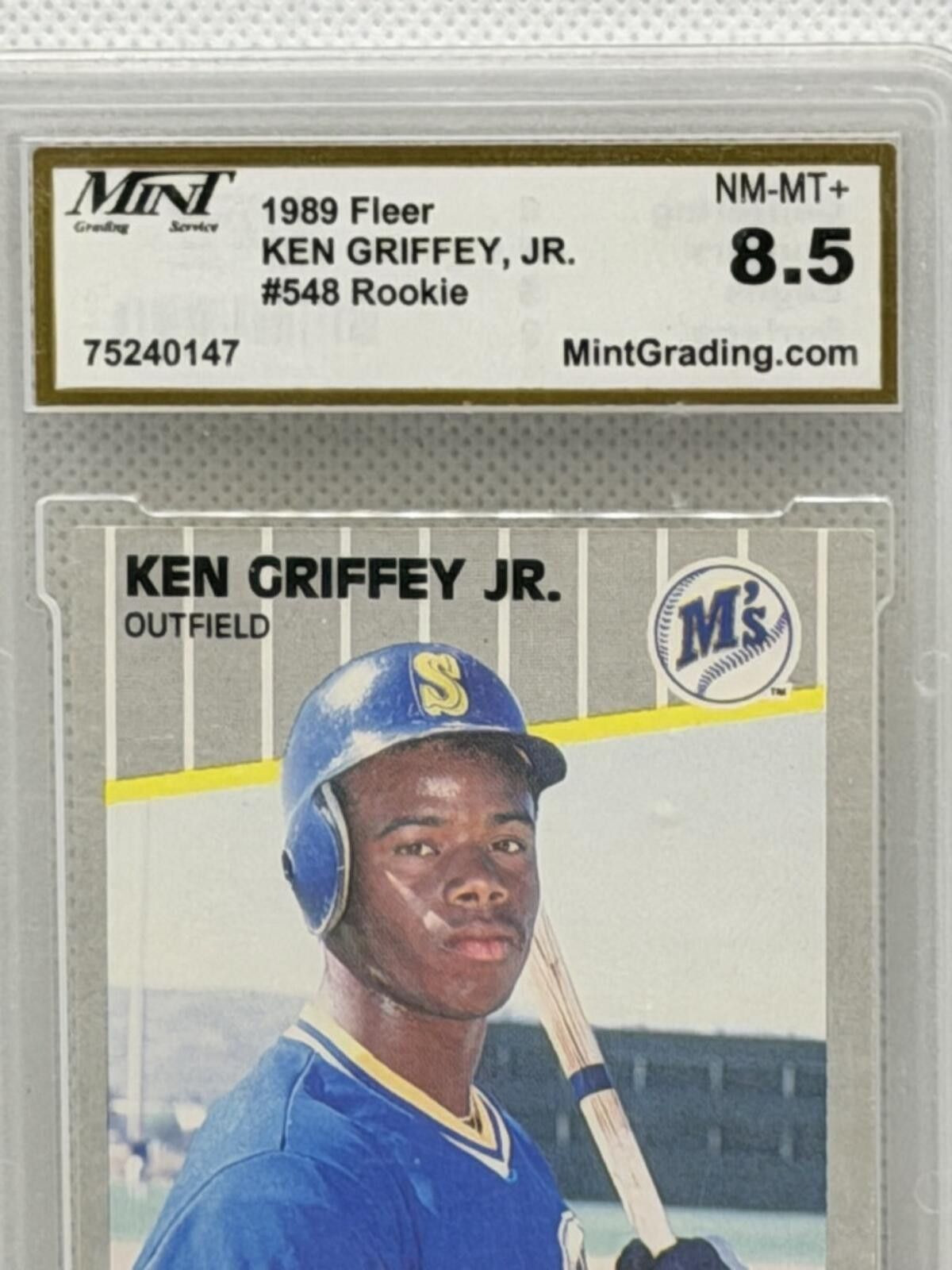 Golf le Fleur 1989 Fleer Ken Griffey Jr. #548 Rookie Baseball Card Graded Size ONE SIZE - 8 Thumbnail