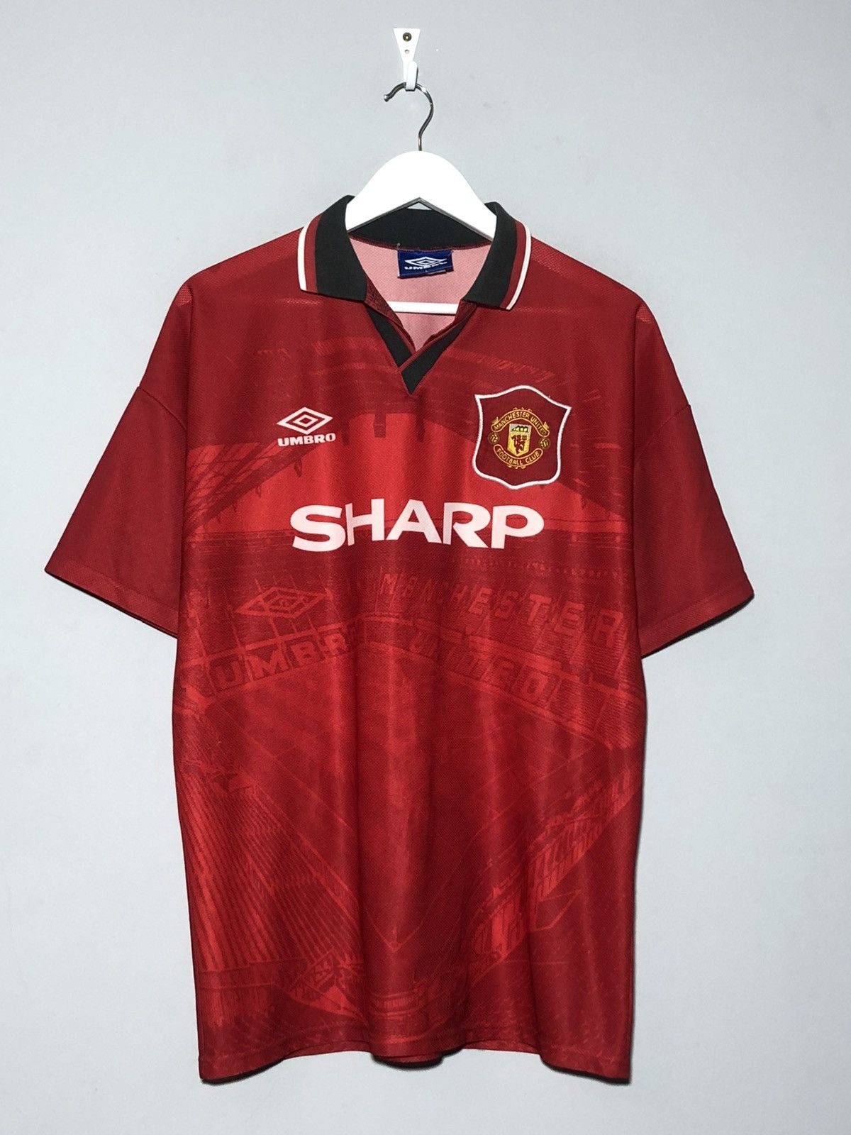 Umbro Umbro Manchester United Vintage 1994/95 Home Soccer Jersey Size US L / EU 52-54 / 3 - 1 Thumbnail