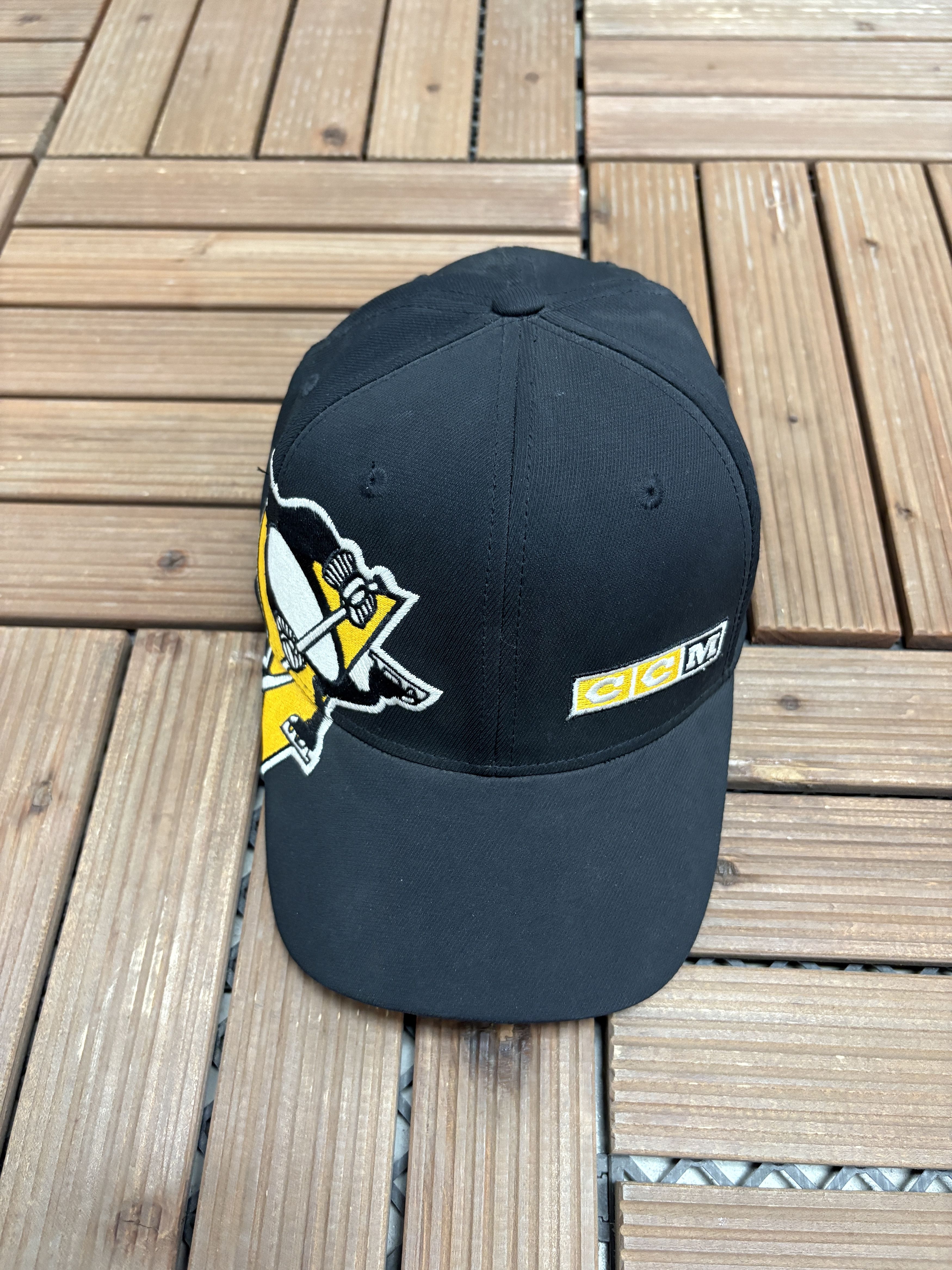 Ccm Pittsburgh Penguins CCM Vintage Black Hat Cap S/M Size ONE SIZE - 1 Thumbnail