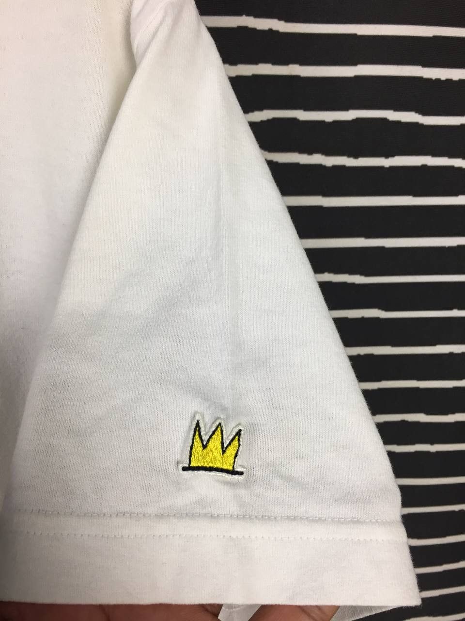 Jean-Michel Basquiat × Uniqlo × Vintage Vtg Jean Michel Basquiat Notary Crown Pop Art Tee Size US L / EU 52-54 / 3 - 9 Thumbnail