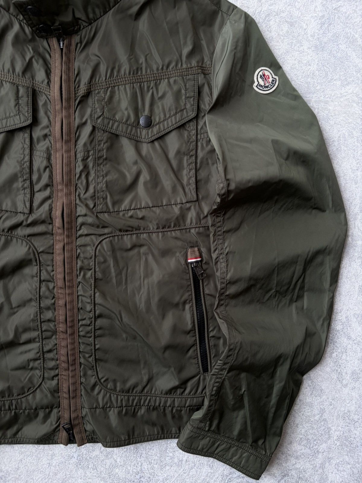 Moncler Moncler Jabes Giubbotto Military Field Windbreaker Jacket L Size US L / EU 52-54 / 3 - 5 Thumbnail