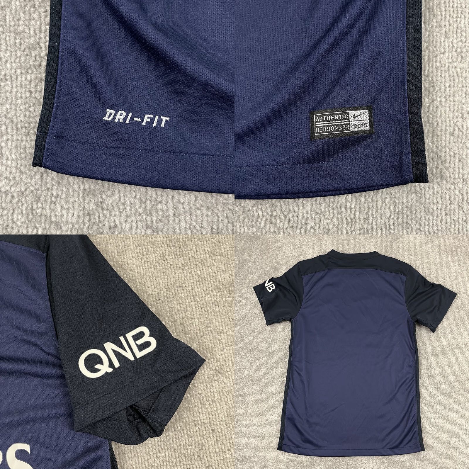 Nike VINTAGE Nike Shirt Mens Small Blue PSG Paris Saint Germain 2015/16 Home Jersey Soccer Size US S / EU 44-46 / 1 - 8 Thumbnail