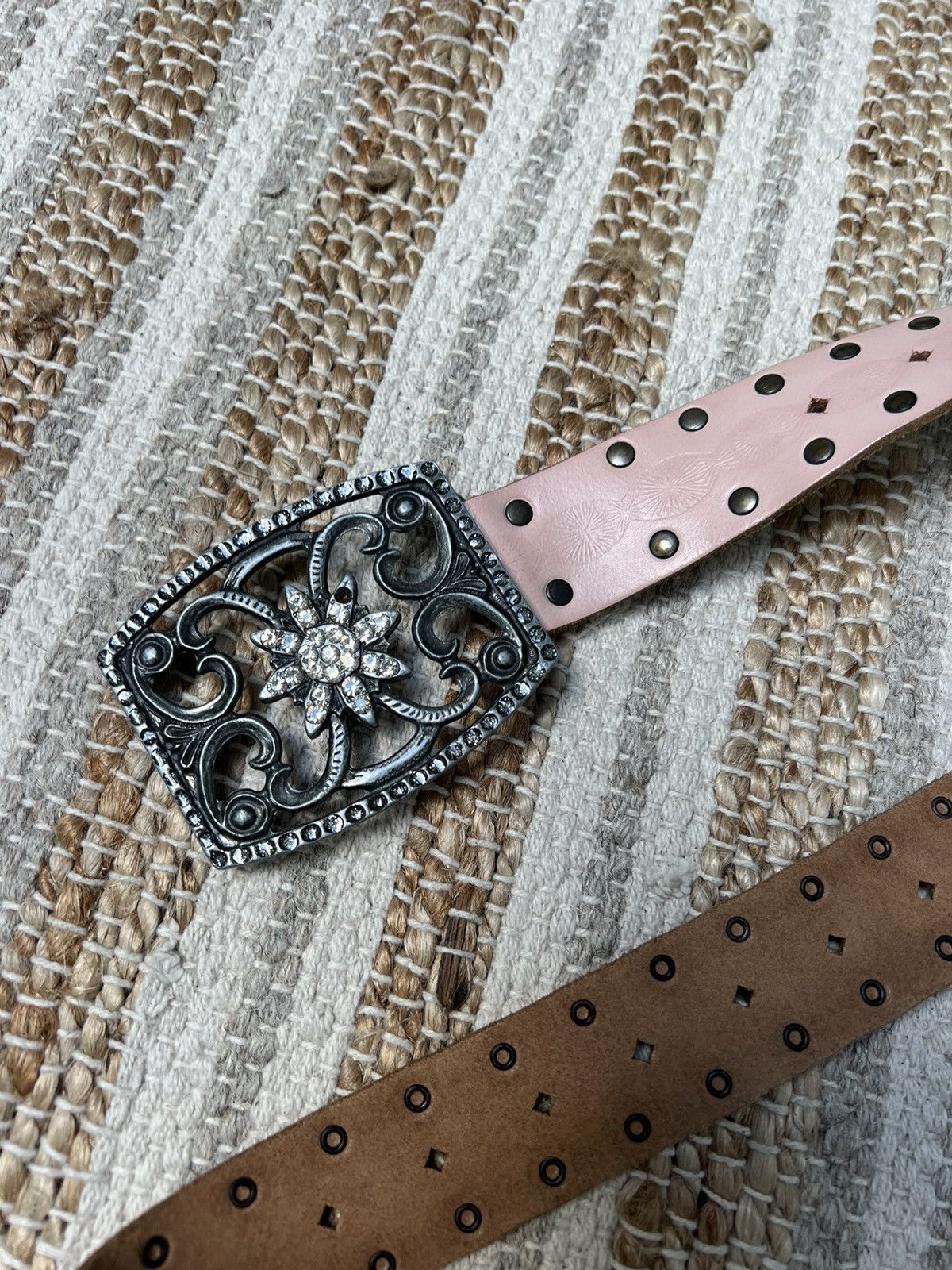 20471120 × Japanese Brand Vintage punk leather belt Size ONE SIZE - 3 Thumbnail