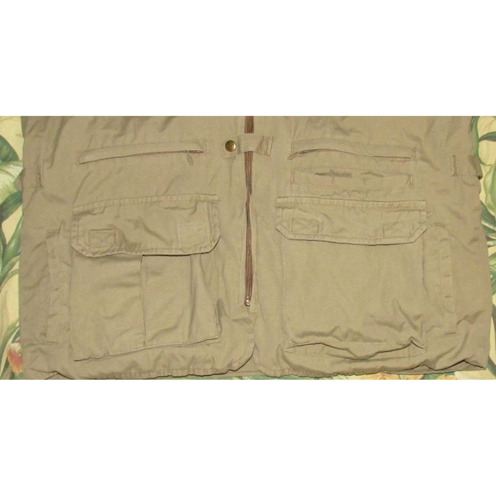 Orvis VINTAGE ORVIS Khaki Cotton Fishing Vest Large Mens Size US L / EU 52-54 / 3 - 3 Thumbnail