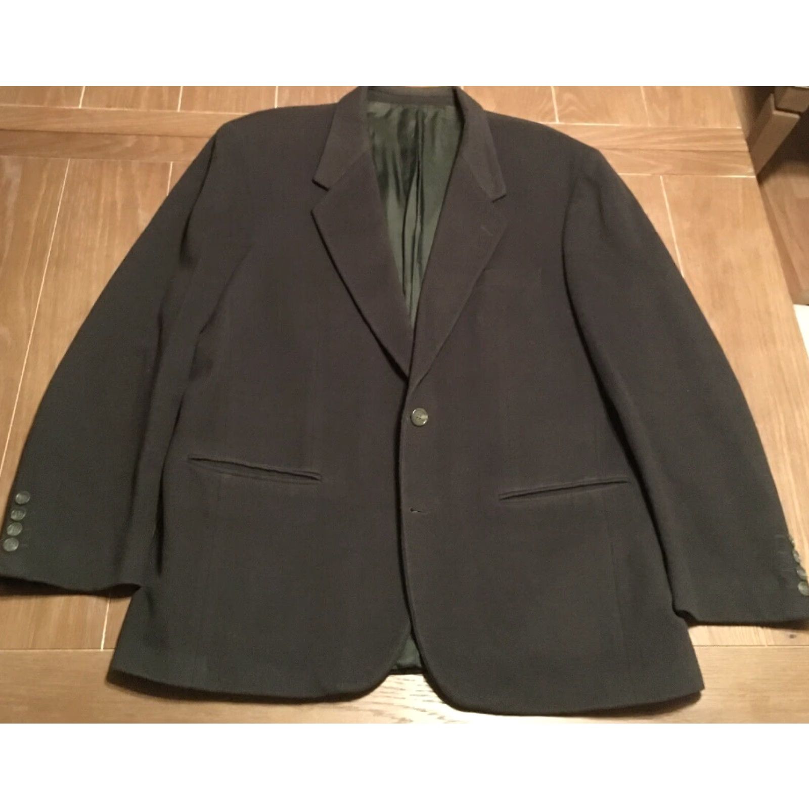 Cacharel VINTAGE Cacharel Blazer Green 40R Cashmere Blend Mens Jacket / Coat Spruce Green 40 Mens Size 40R - 3 Thumbnail
