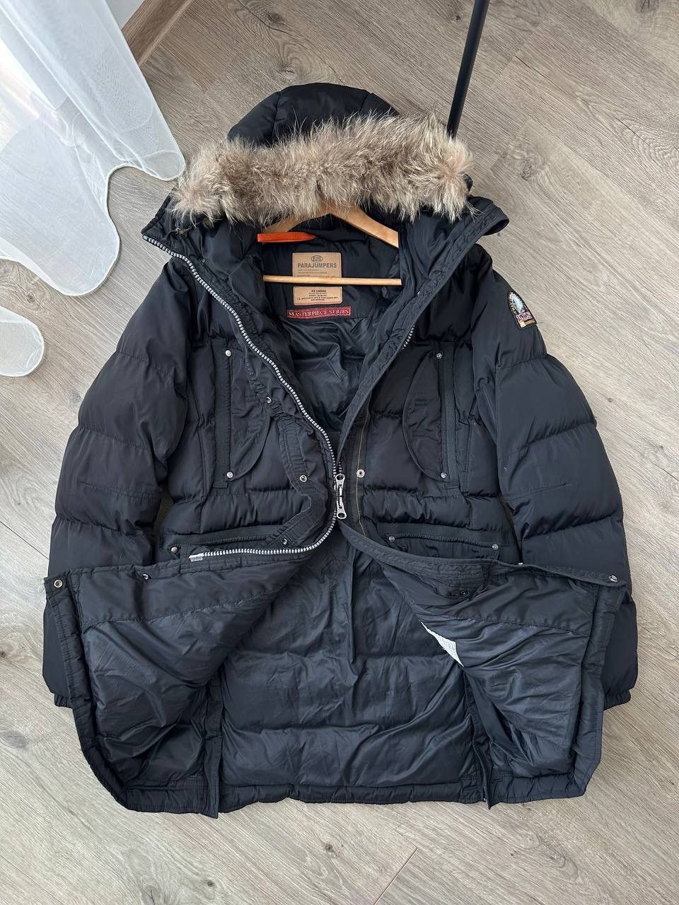 Parajumpers × Vintage Vintage Parajumpers Womens Black Parka Long Puffer Jacket Size XL / US 12-14 / IT 48-50 - 13 Thumbnail