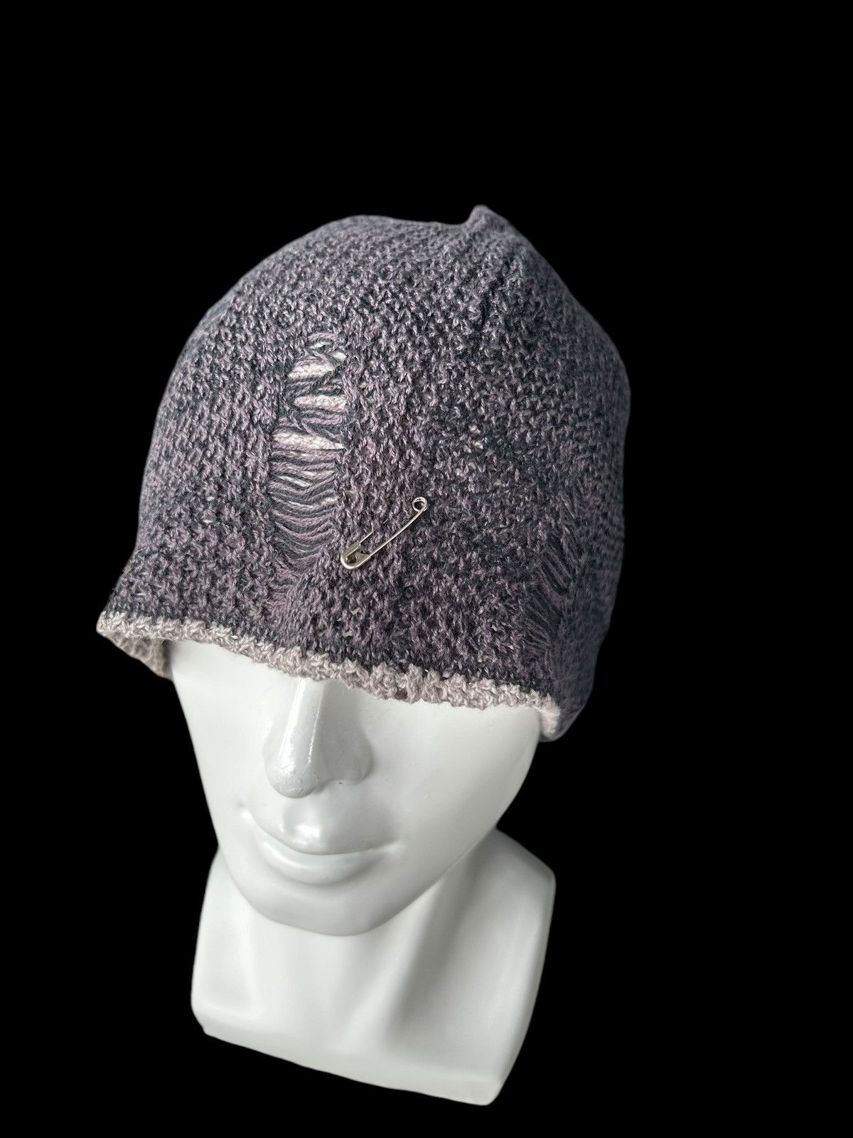 Japanese Brand × Kapital × Vintage Distressed Japanese Style Reversible Beanie Hats🎌☠️☠️ Size ONE SIZE - 4 Thumbnail