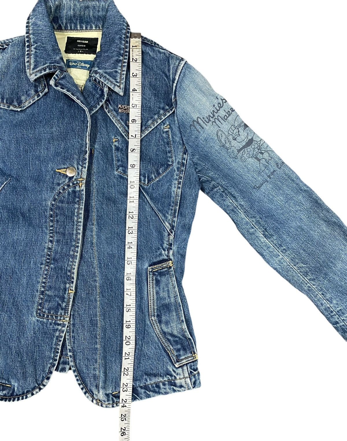 Disney × Vintage Vtg ARTISAN WALT DISNEY Denim Jacket Size XS / US 0-2 / IT 36-38 - 19 Thumbnail