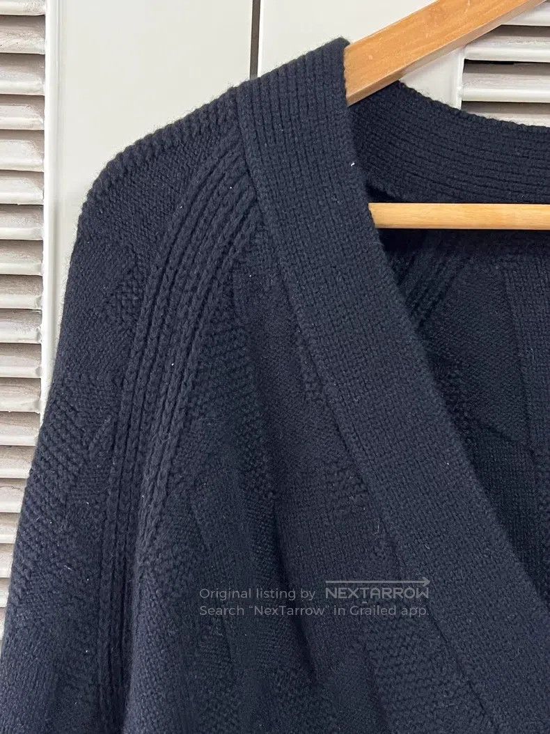 Hermes Hermes Black knitted cardigan Size S / US 4 / IT 40 - 4 Thumbnail