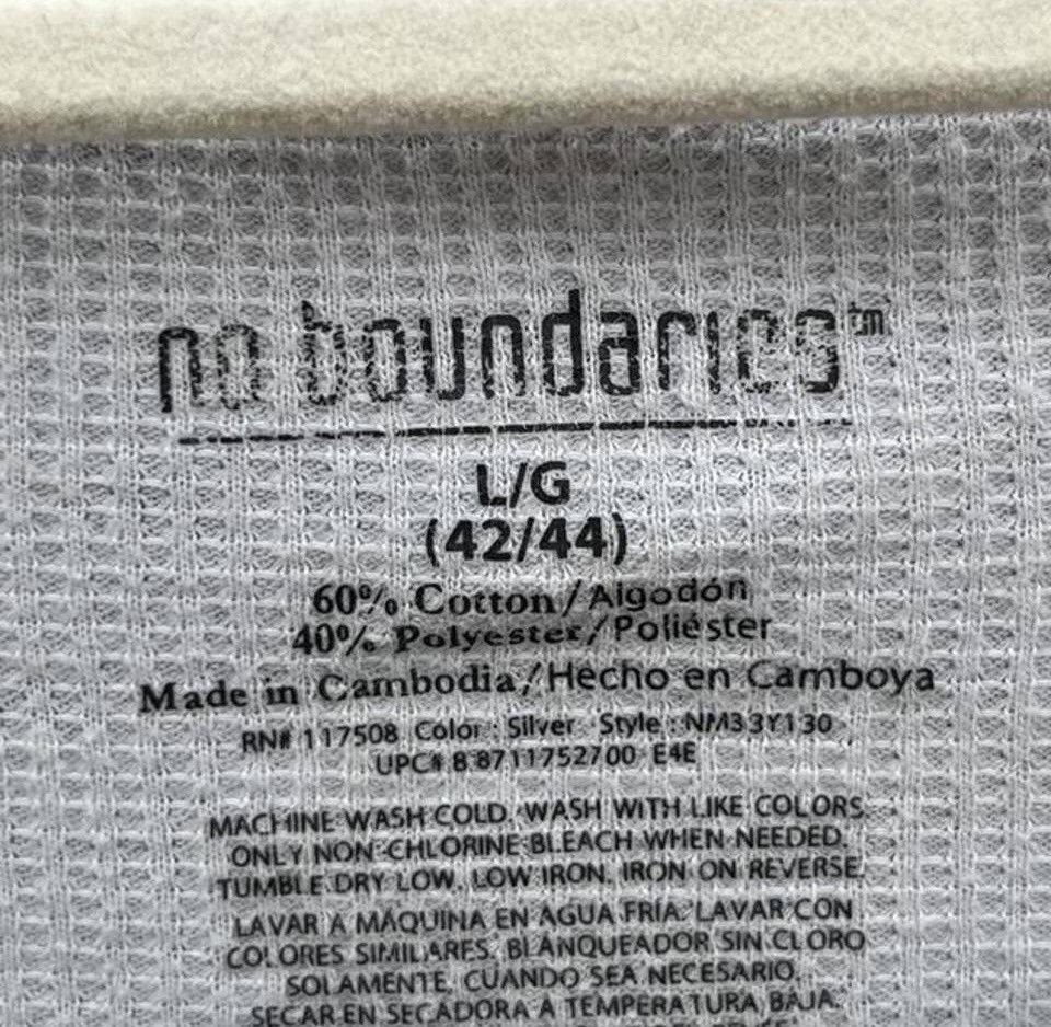 Other Vintage No Boundaries Thermal Shirt White Y2K Fleur Size US L / EU 52-54 / 3 - 6 Thumbnail